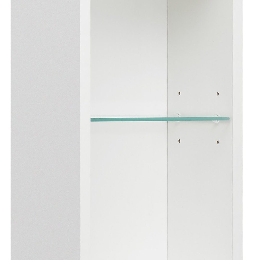 Lomadox Hochschrank WARSCHAU-66 Badezimmer in weiß - B/H/T: glänzend 25/195,5/20cm