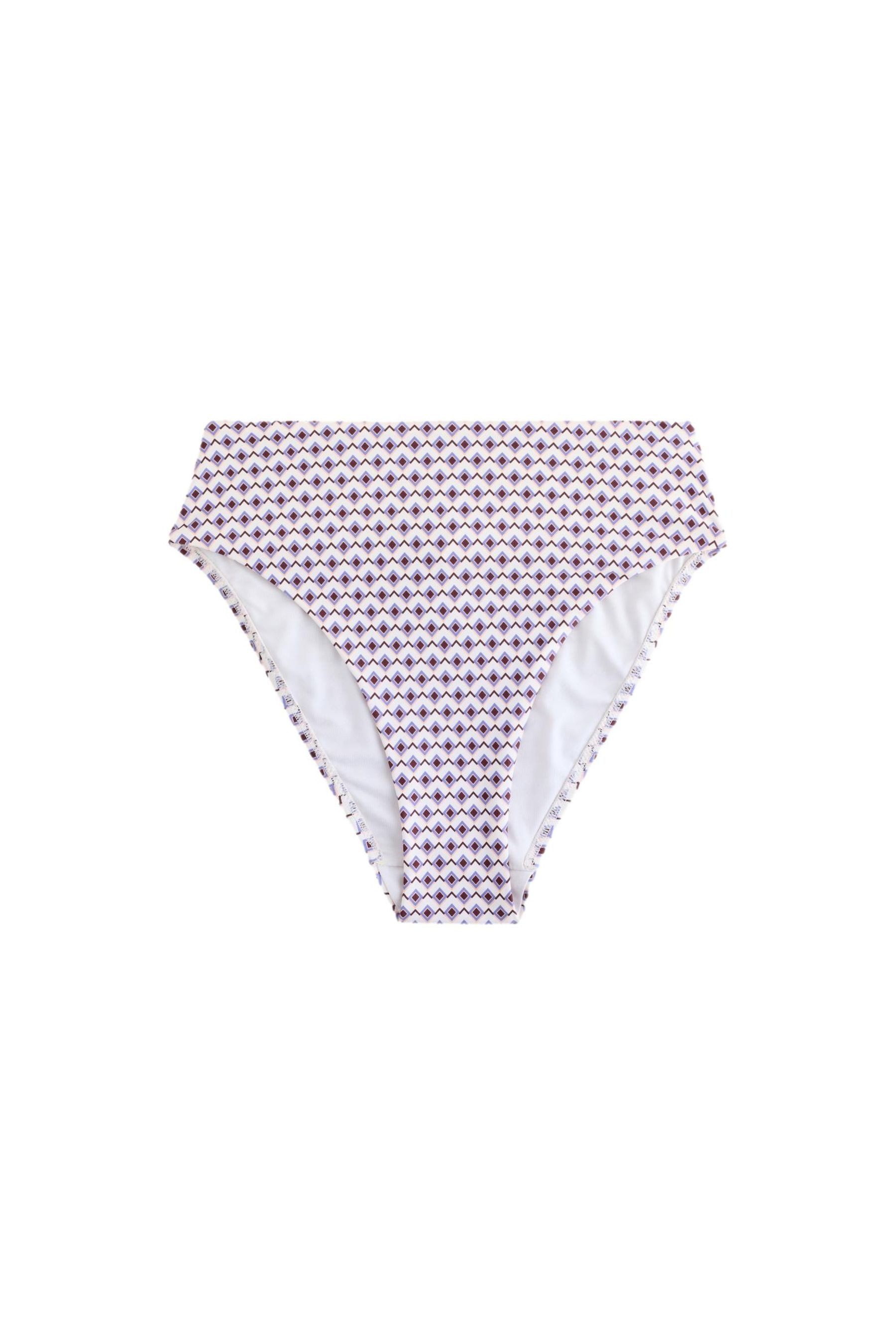 Highwaist-Bikini-Hose High-Waist-Bikinihose mit hohem Beinausschnitt