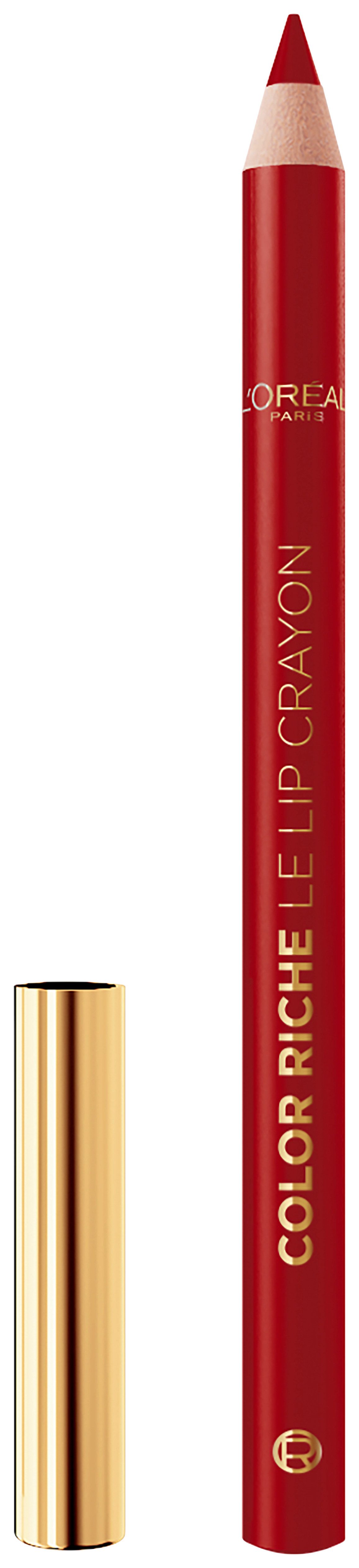 L'ORÉAL PARIS Lipliner COLOR RICHE LE LIPLINER, intensive Farbpigmente, weiche Mine, pflegende Formel, langanhaltend.