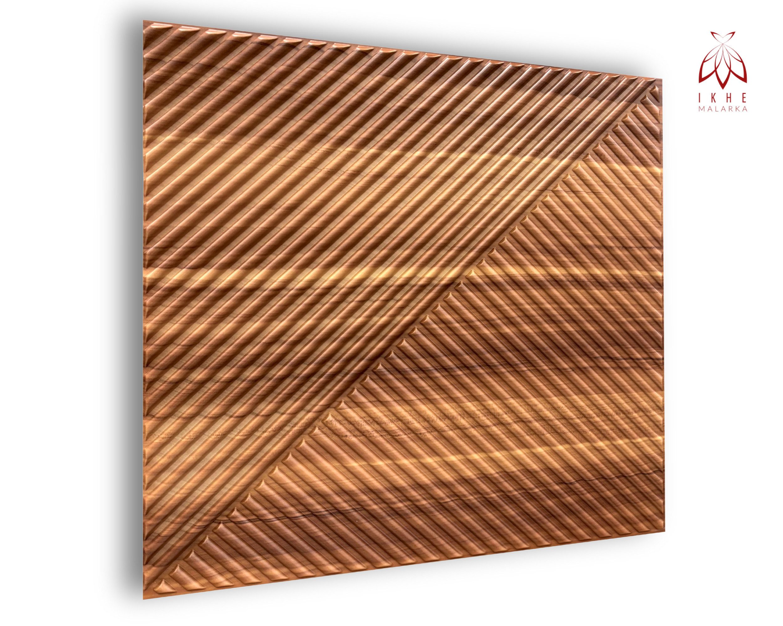 IKHEMalarka 3D Wandpaneel 3D Paneele PVC Kunststoffpaneele, BxL: 50,00x50,00 cm, 0,25 qm, (1 Stück, 3D Wandpaneele Deckenpaneele) hochwertige & harte PVC 3D Platten Wand & Decke