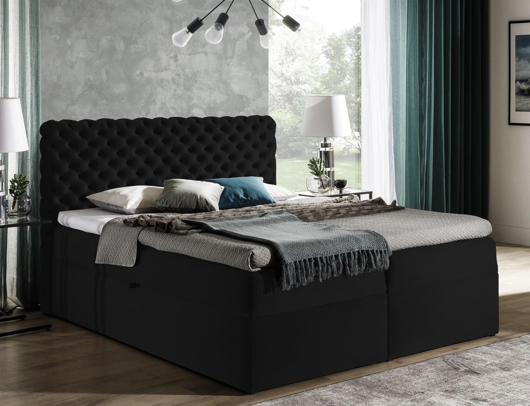 99rooms Boxspringbett Dustin (Schlafzimmerbett, Bett), mit günstig online kaufen
