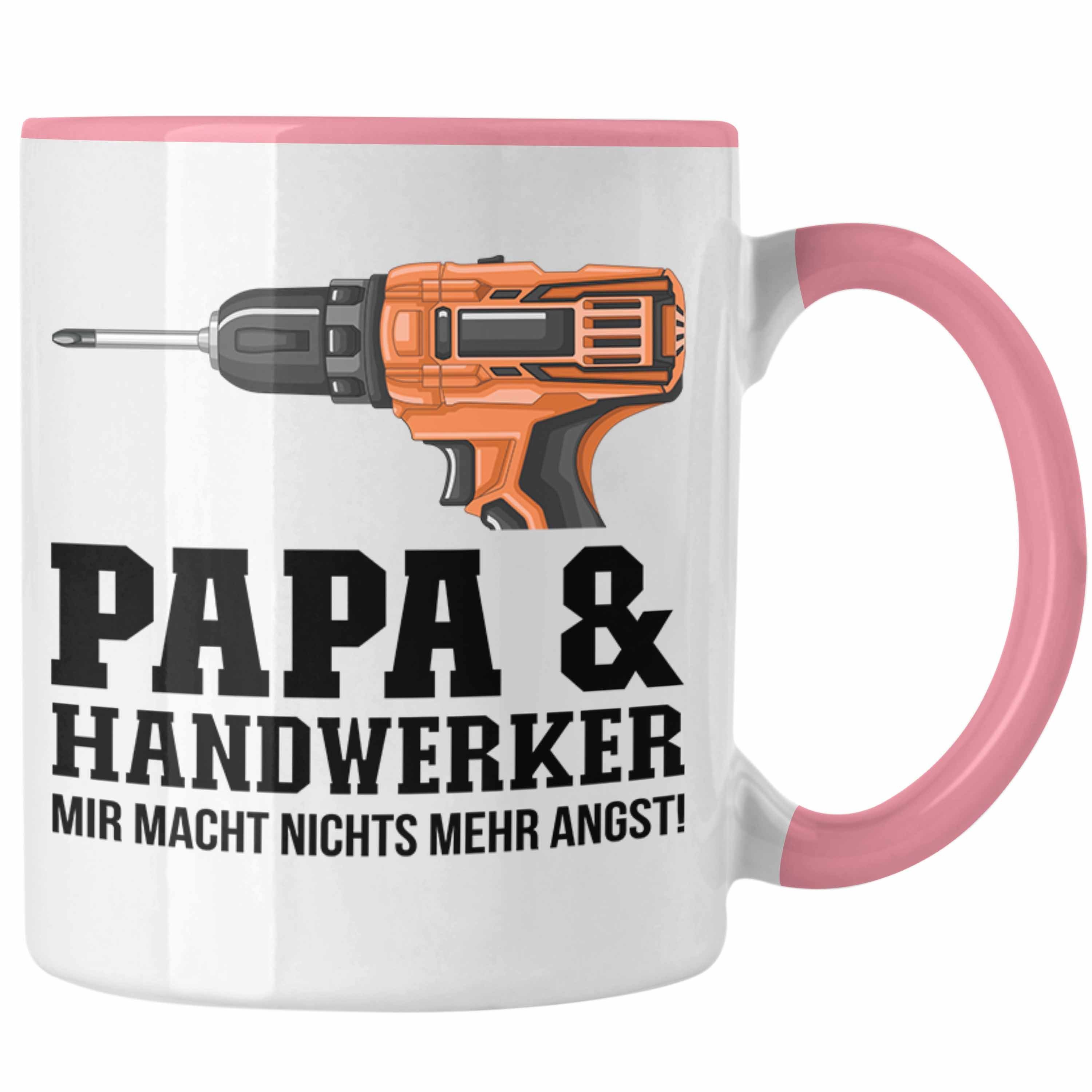 Vater für Tasse und Trendation Papa Tasse - Rosa Trendation Geschenkidee Handwerk Handwerker