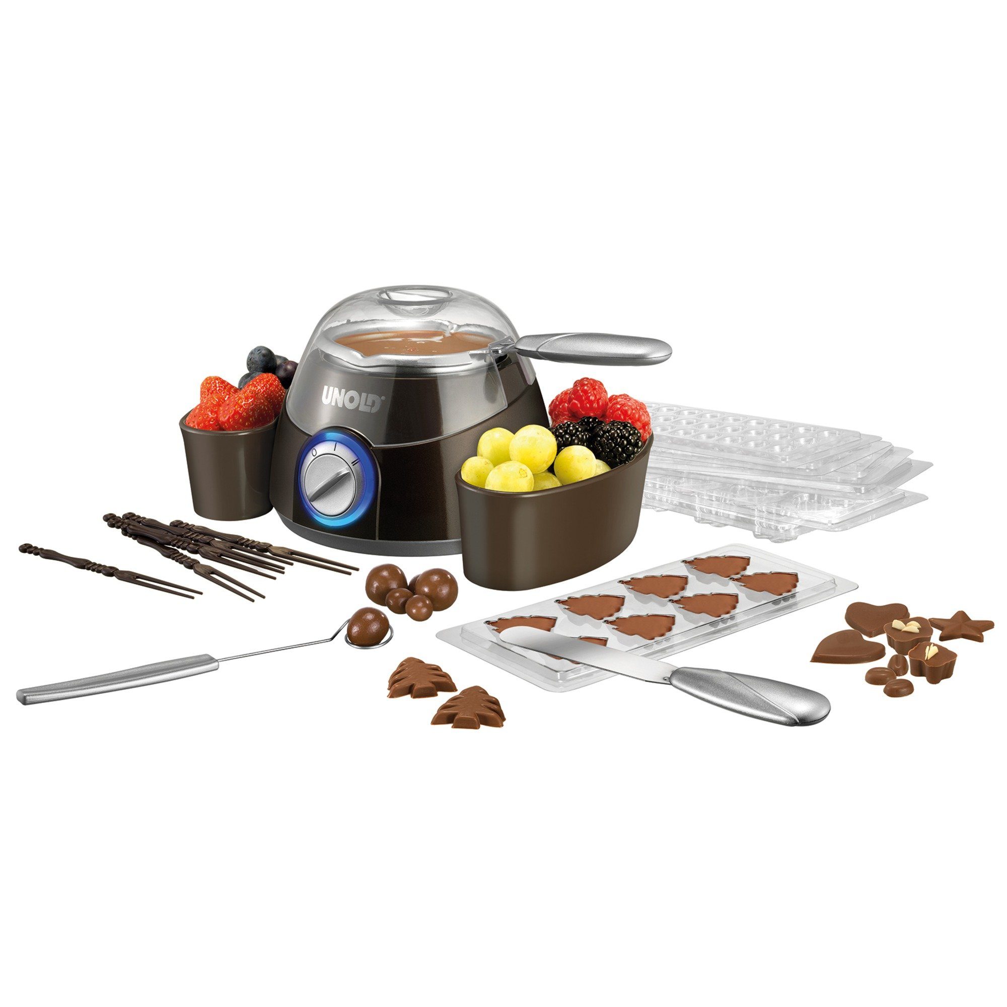 Chocolatier Unold (25 Fondue Unold Watt) Schokobrunnen, 48667,