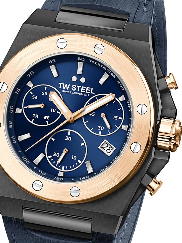 TW Steel Quarzuhr TW-Steel CE4086 CEO Tech Chronograph 45mm 10ATM