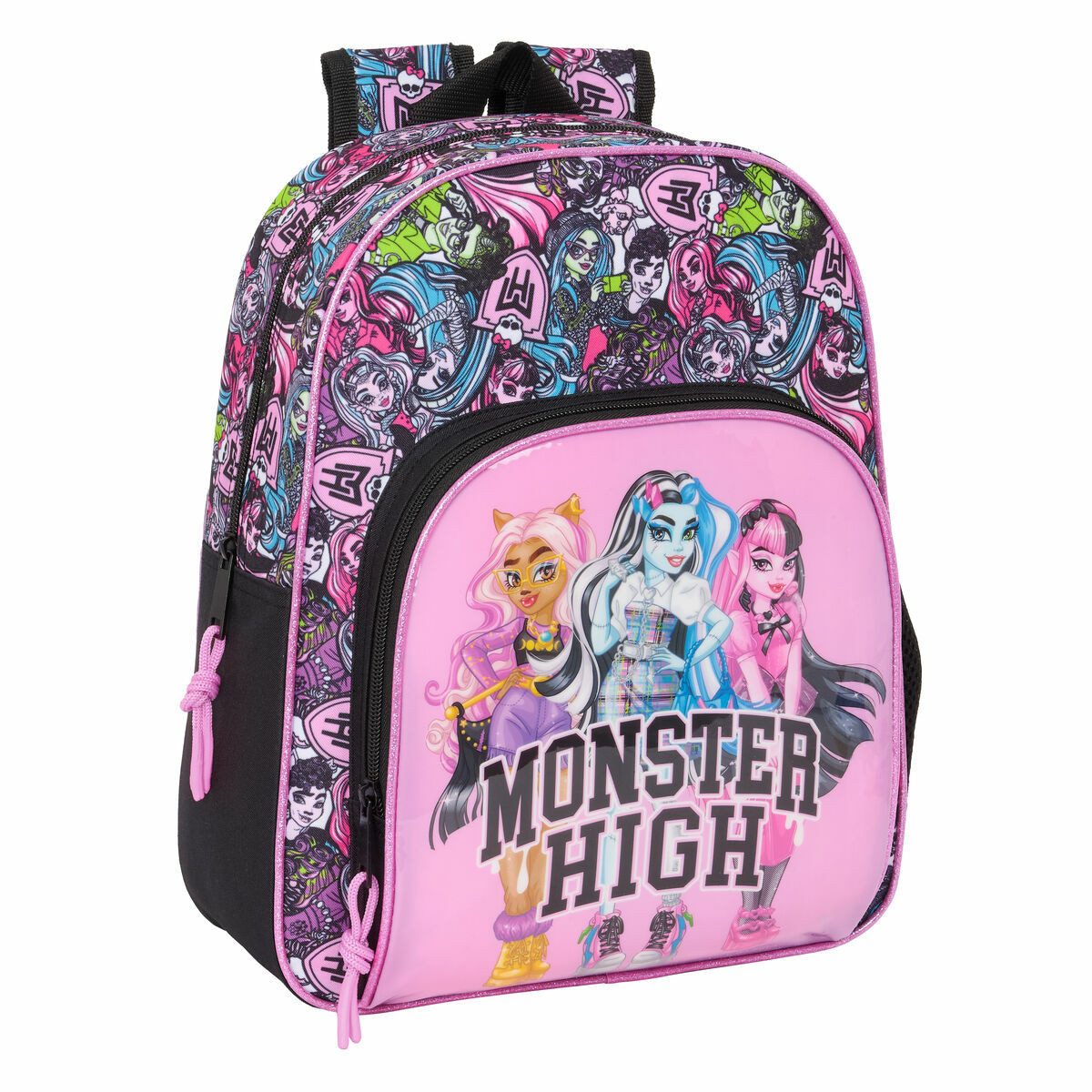 Monster High Kinderrucksack Bunter Monster High Rucksack Trolley für Kinder Freizeitrucksack 28x34