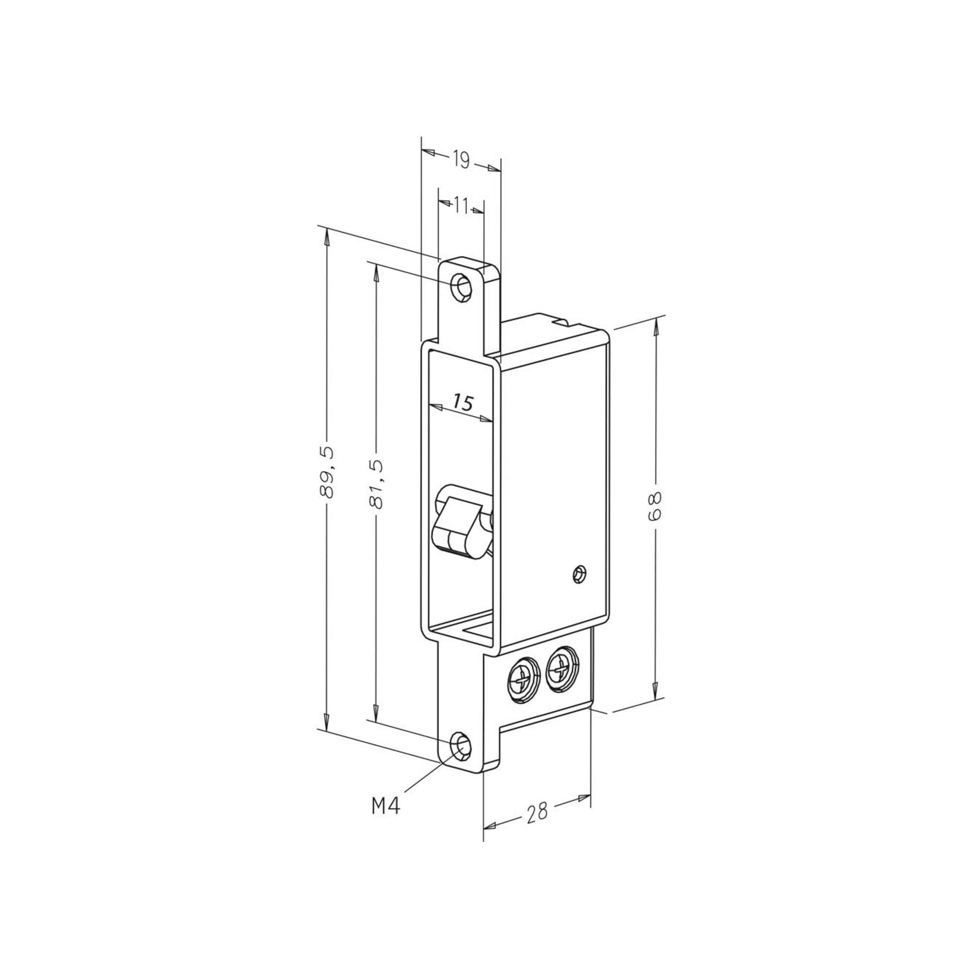 effeff Schließblech Assa Abloy effeff Riegelschaltkontakt 875-10-------00