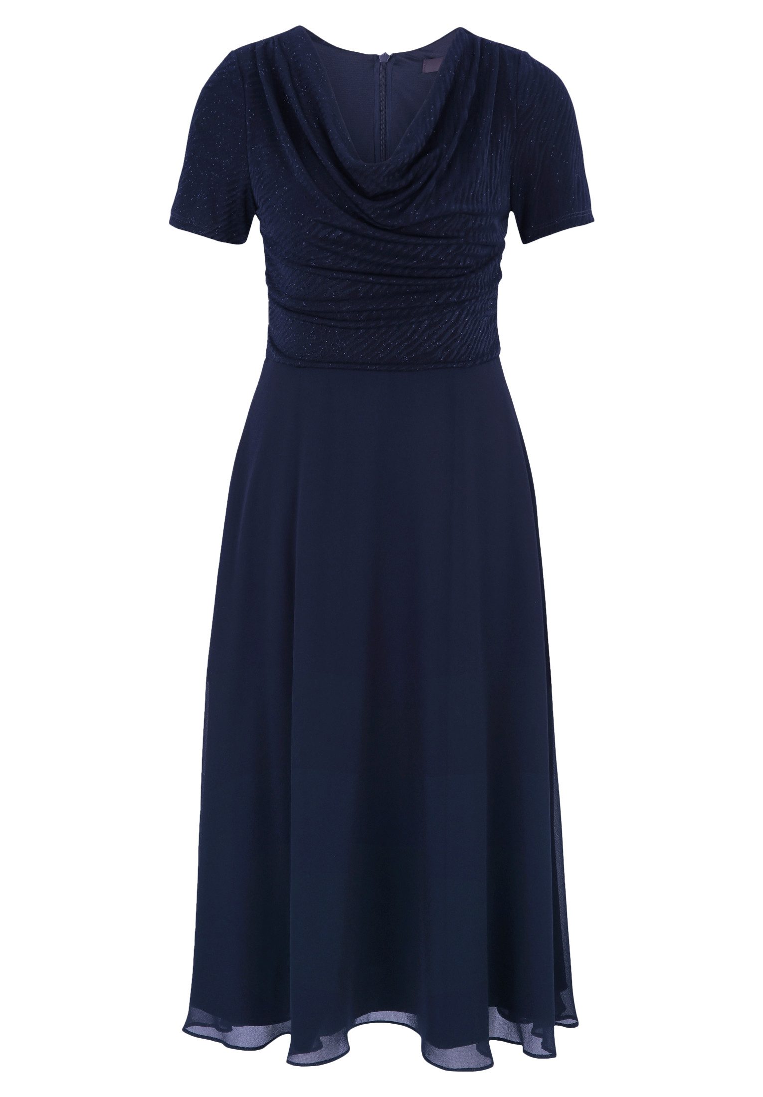 Vera Mont Cocktailkleid Damen im Glitzer-Look Materialmix günstig online kaufen