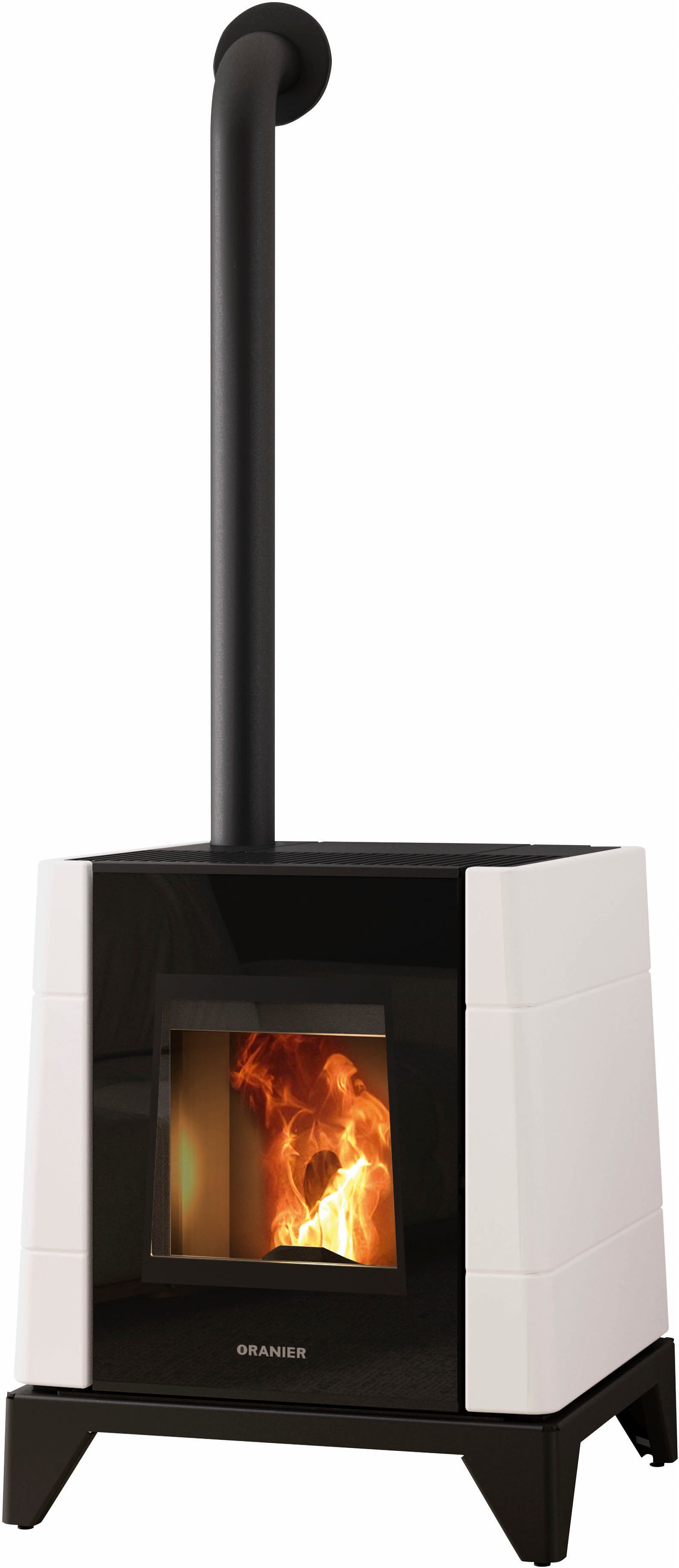 Oranier Pelletofen »Pio conStone« Seidenweiß, 5,5 kW, Zeitbrand, Pelletofen Pio mit integrierter WiFi-Funktion
