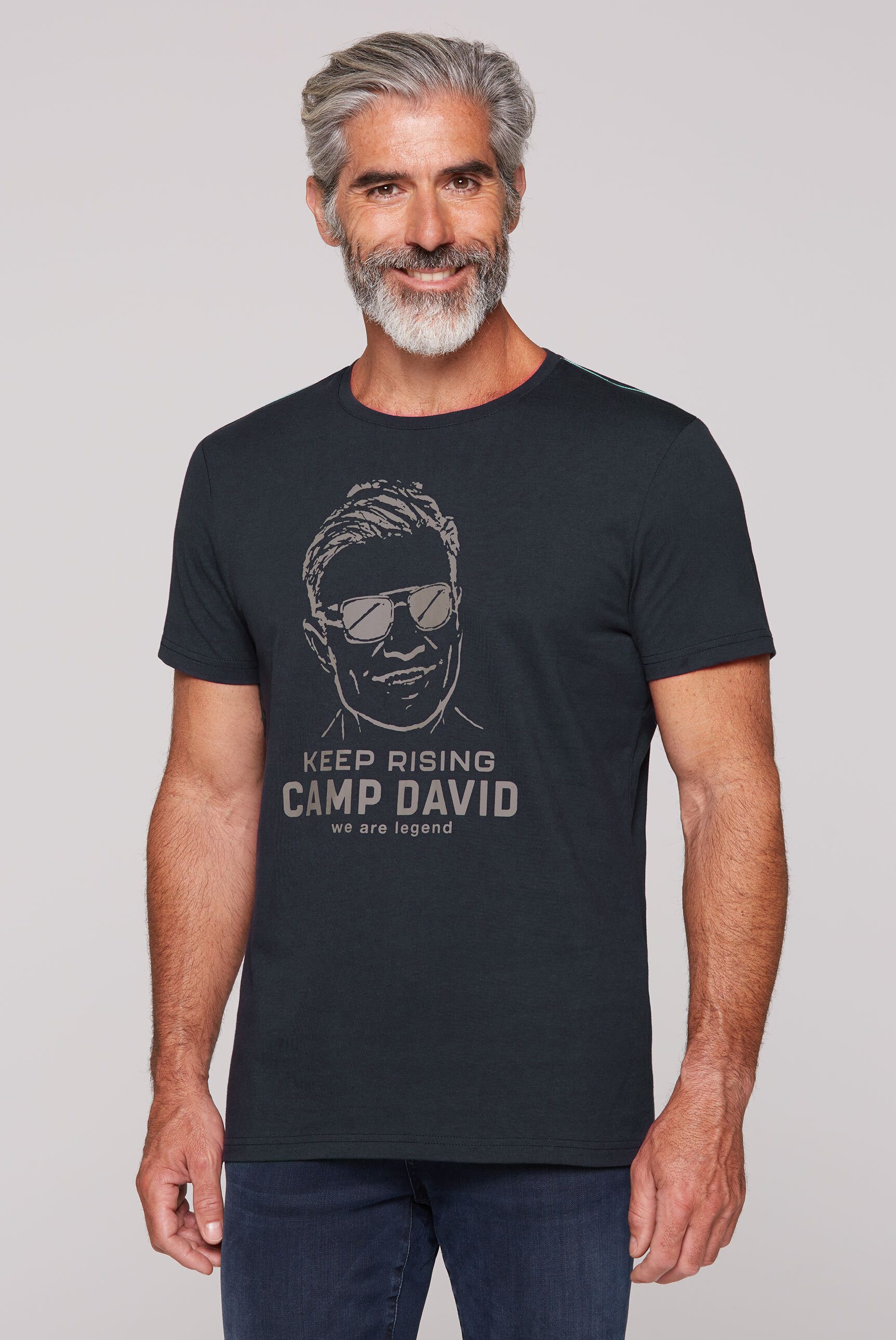 CAMP DAVID Rundhalsshirt aus Baumwolle günstig online kaufen