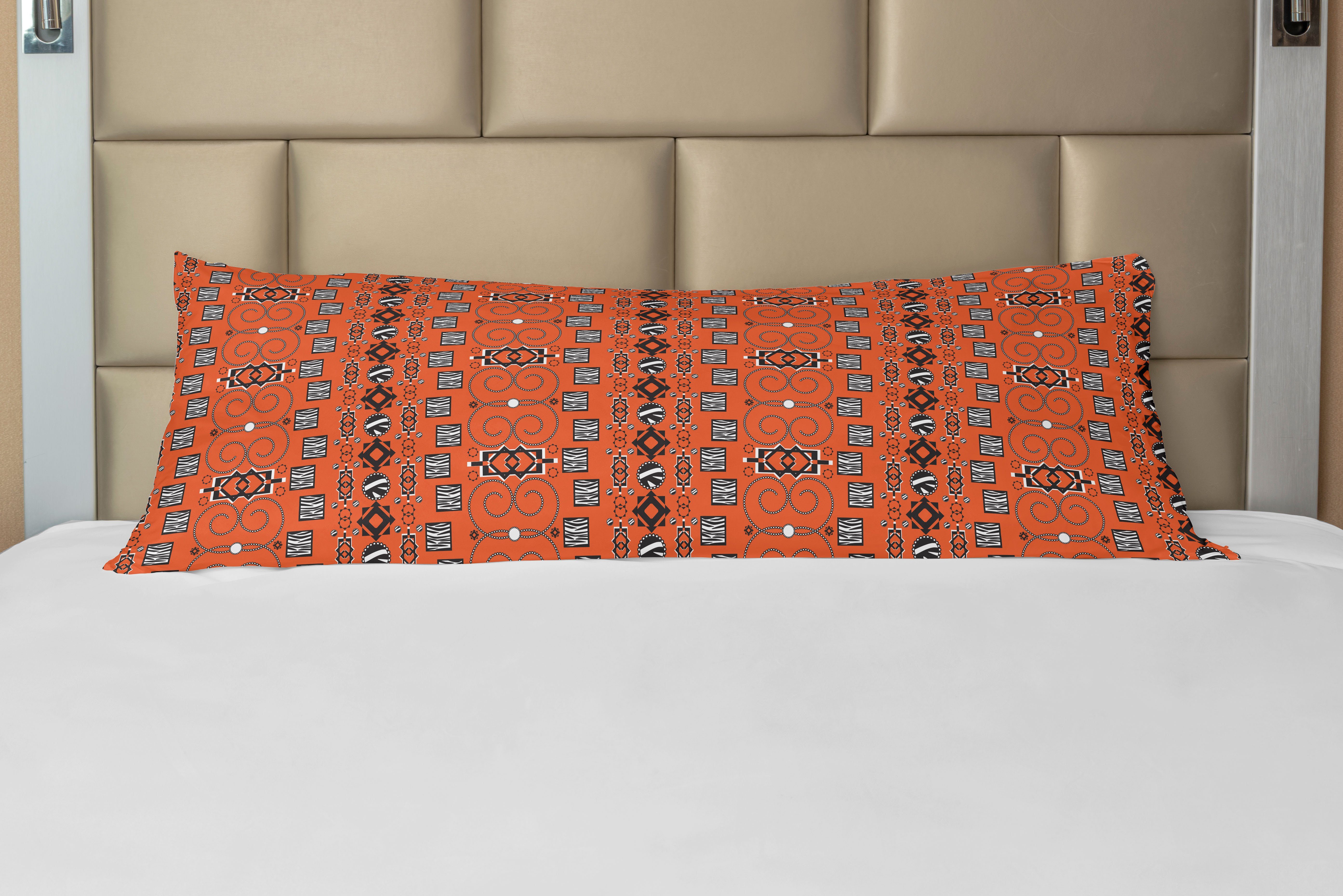 Kissenbezug, Deko-Akzent afrikanisch Abakuhaus, Seitenschläferkissenbezug Ornament Langer