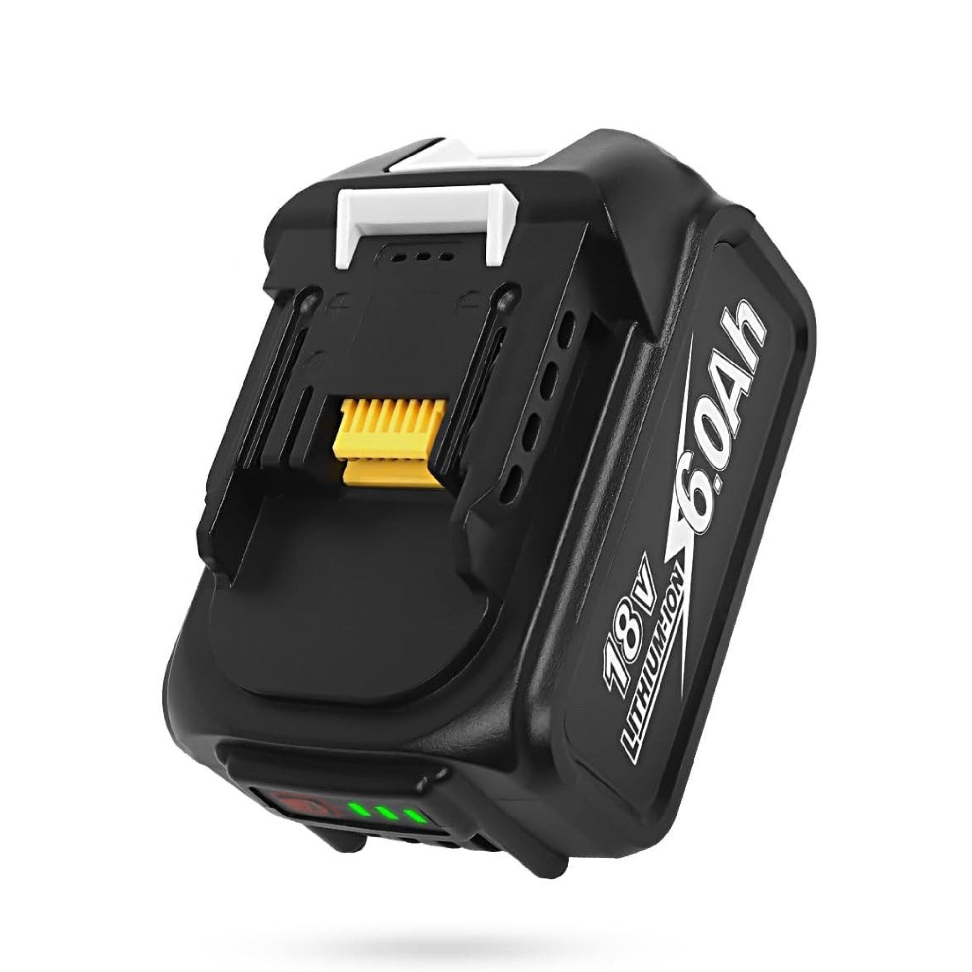 Athlix Ersatz Akku 6,0 Ah für Makita 18-V-Akku, 1er Set, BL1860, BL1850-Serie Akkupacks 6000 mAh (1 St), 6000 mAh, 20 % längere Laufzeit, für Makita Geräte