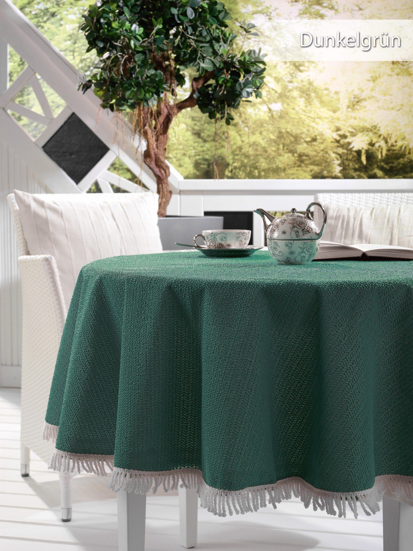 Beautex Tischdecke Garten Balkon Terrasse Camping Tischdecke, Eckig Rund Ov günstig online kaufen