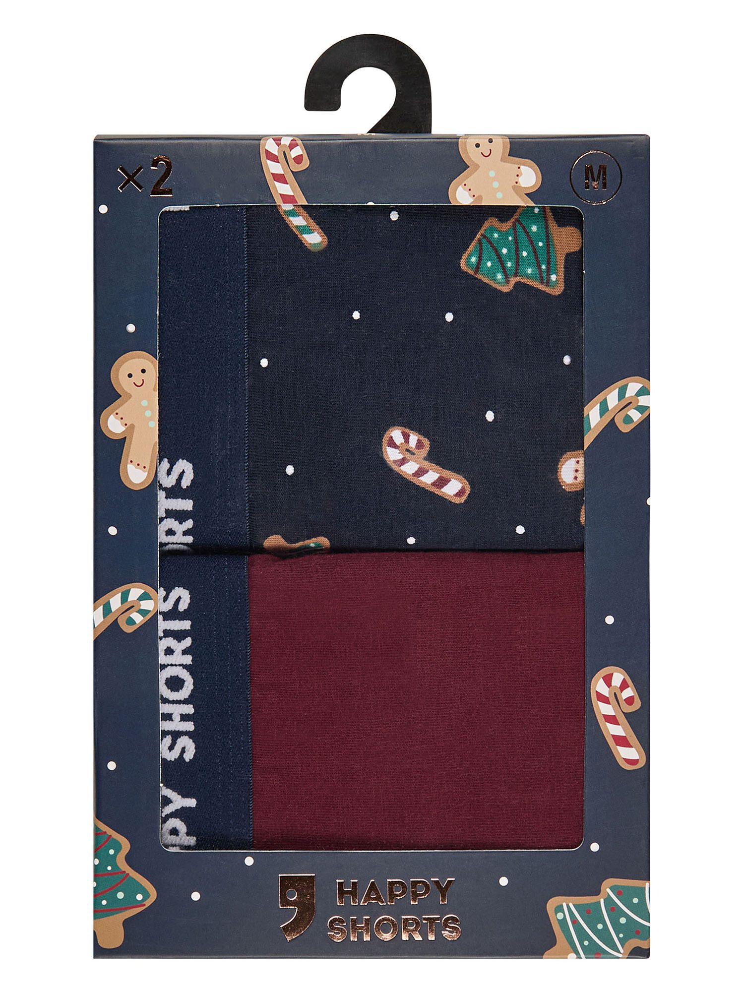 HAPPY SHORTS Boxer Christmas (2-St) Boxershorts, Unterhose, Boxerbriefs