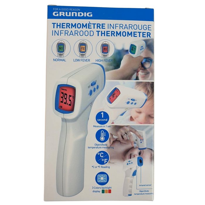 Grundig Fieberthermometer Infrarot Thermometer Stirnthermometer kontaktlos Fieberthermometer
