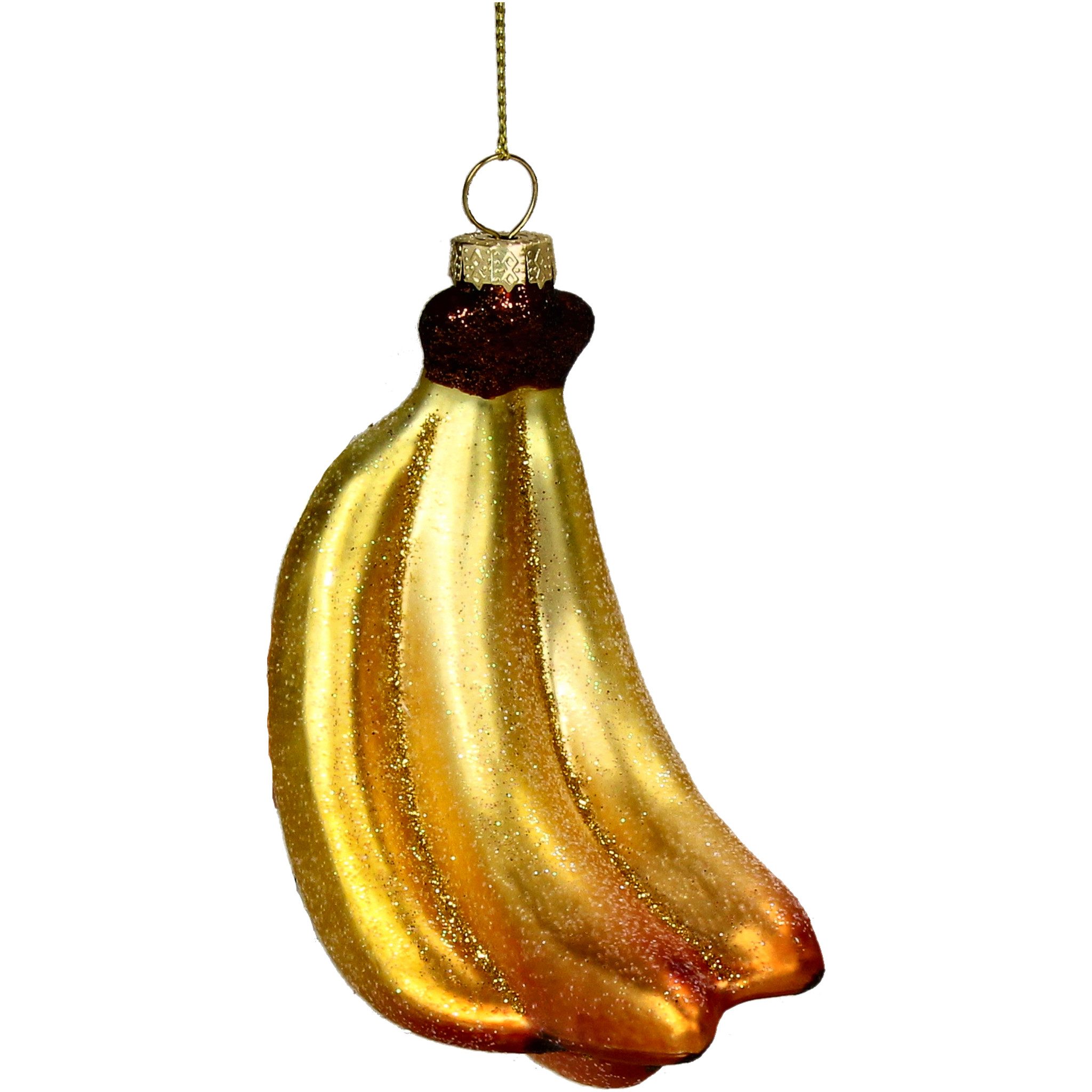 HD Collection Christbaumschmuck, Christbaumschmuck Glas 11cm Bananenbund Fi günstig online kaufen