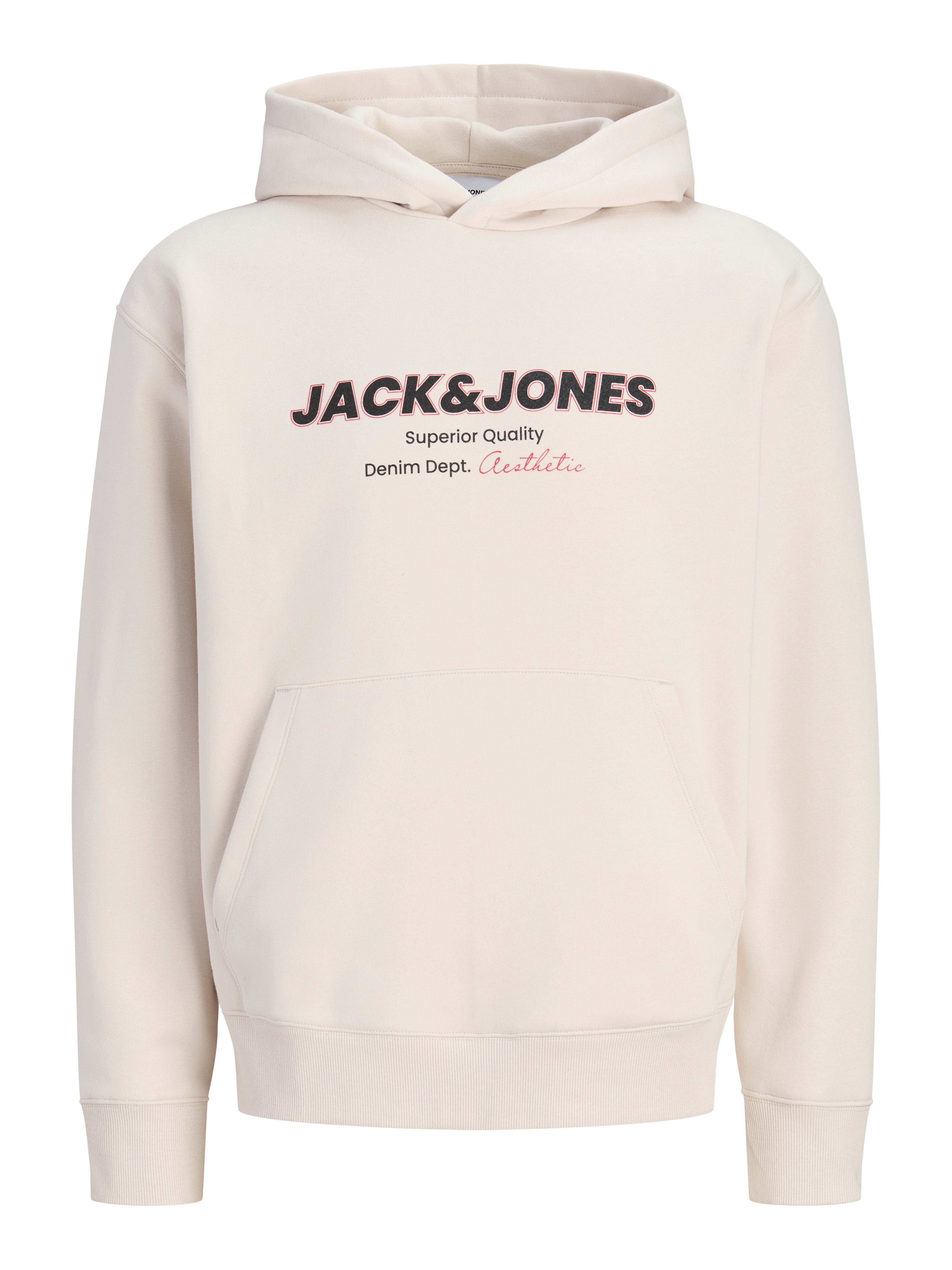 Jack & Jones Kapuzensweatshirt JJABBO SWEAT HOOD Baumwollmischung, locker geschnitten