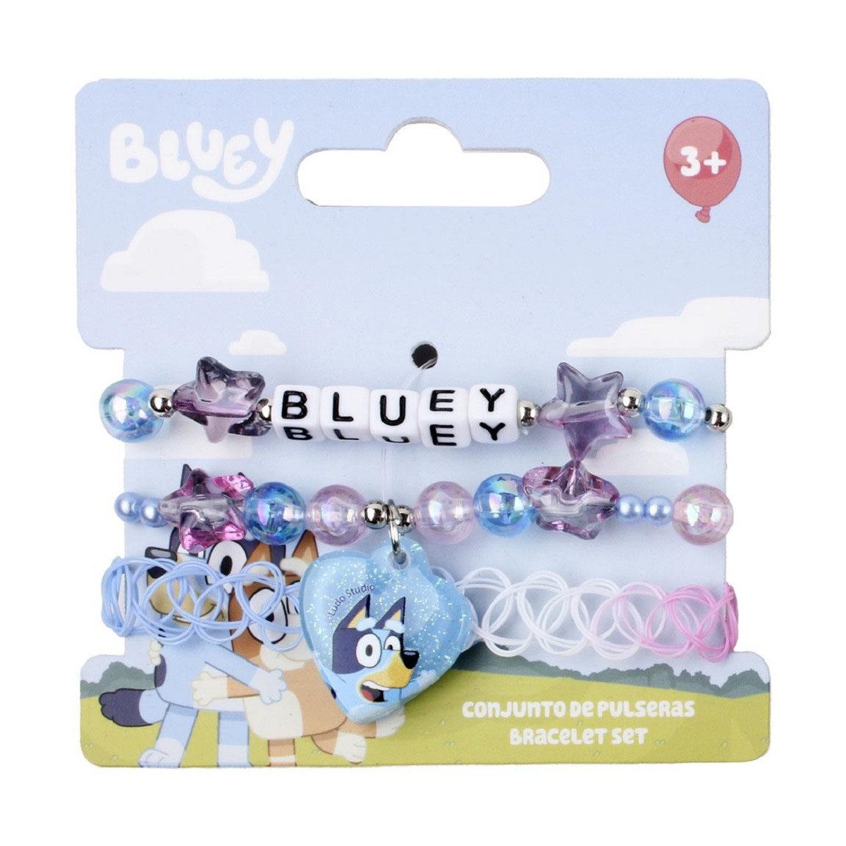 Bluey Ketten und Armband Set Schmuckarmband – Stylisches Kinder Armband & Geschenkidee für Mädchen
