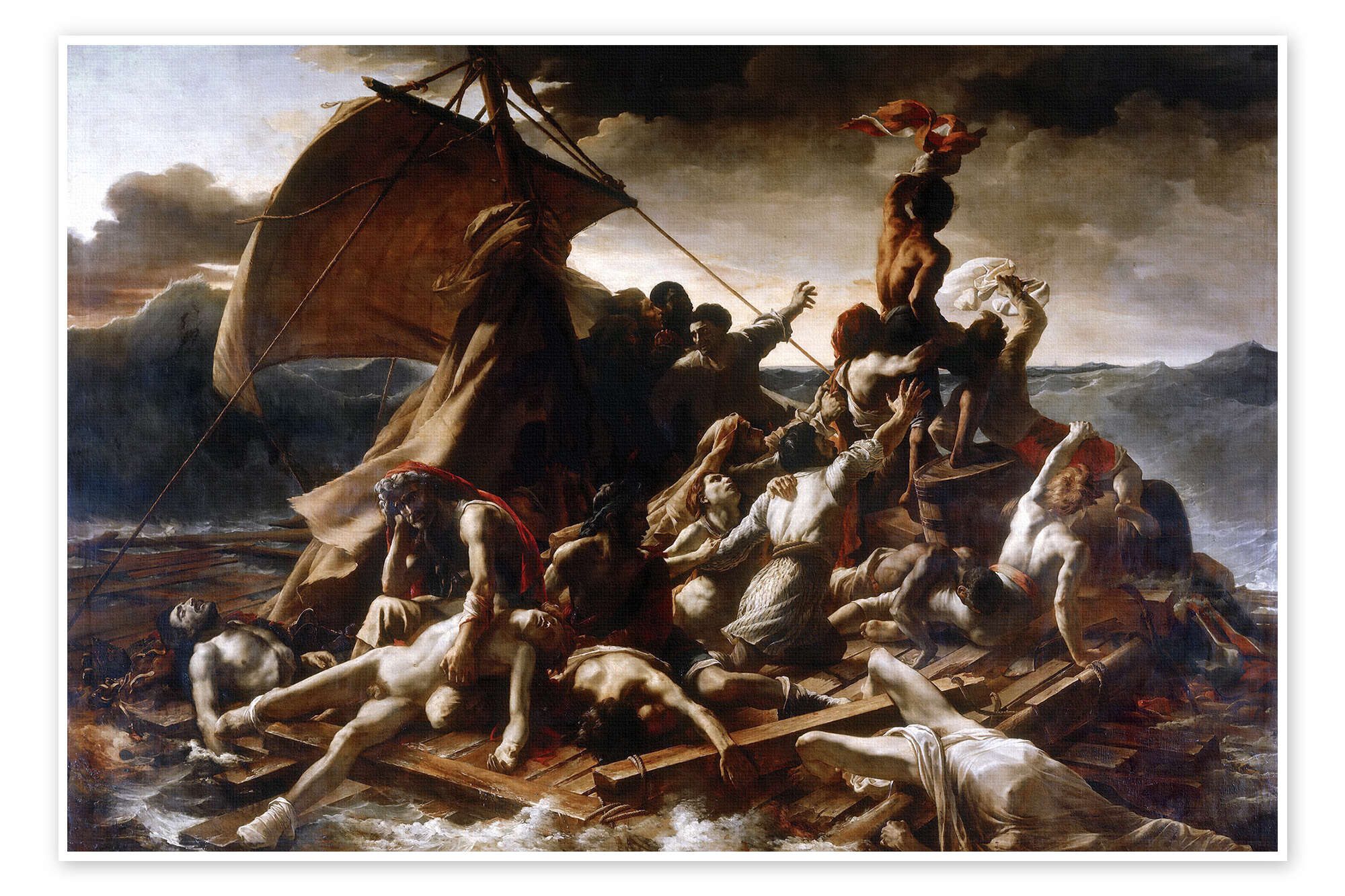 Posterlounge Wandbild Das Floß der Medusa, Theodore Gericault, erhältlich als Poster, Leinwandbild, Wandsticker oder Acrylglasbild