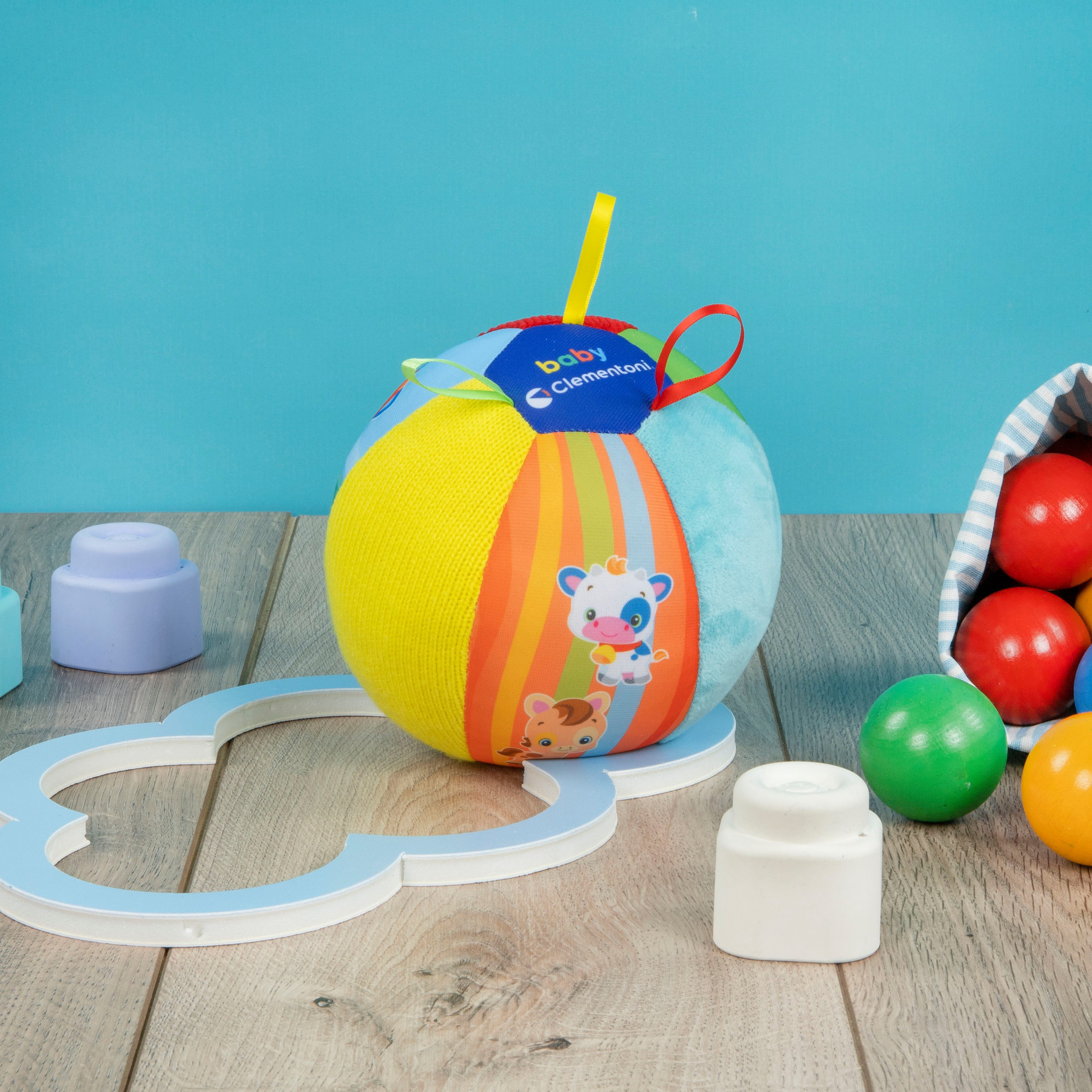 Clementoni® Lernspielzeug Baby Clementoni, Tierfreunde Musik-Ball, günstig online kaufen