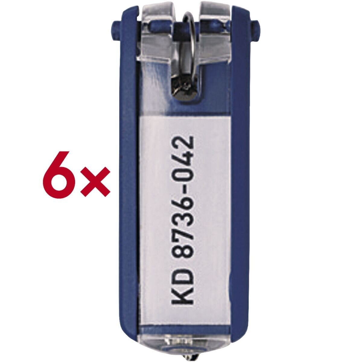 DURABLE Schlüsselanhänger Key Clip (6-tlg), mit Easy-Open-Mechanik