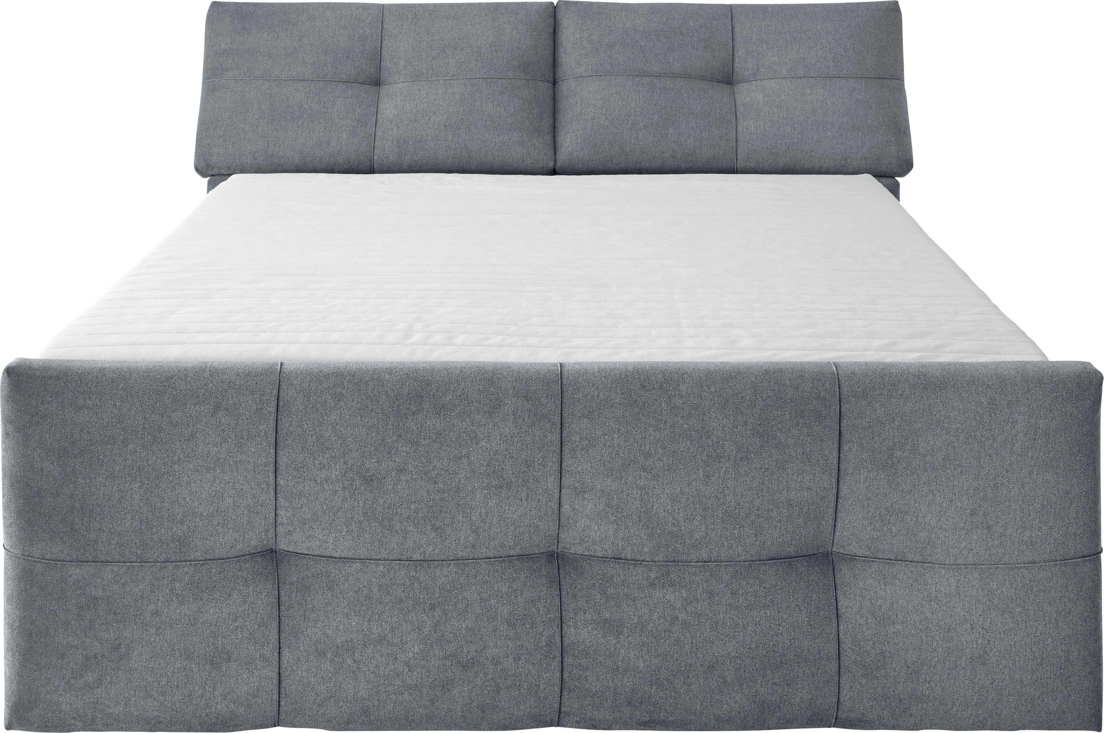 ED EXCITING DESIGN Boxbett Redmond (5-St), inkl. Zwei Bettkästen, Stauraum im Kopfteil und Topper