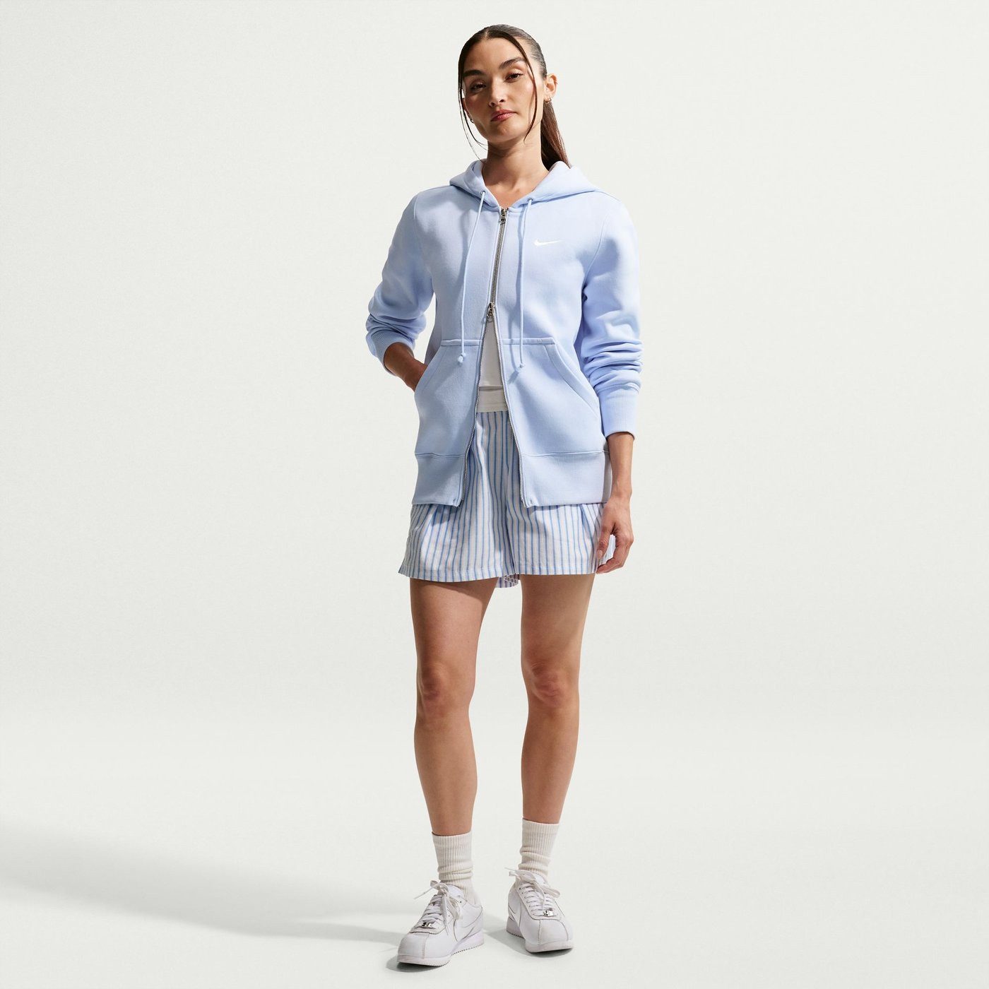 Nike Sweatjacke W NSW PHNX FLC STD FZ HDY HYDROGEN BLUE/SAIL
