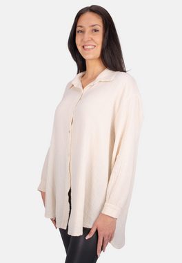 Seasons of April Hemdbluse PAMELA MUSSELIN OVERSIZED Oversized Musselin Bluse 100% Baumwolle, Gr. M/L & L/XL, viele Farben