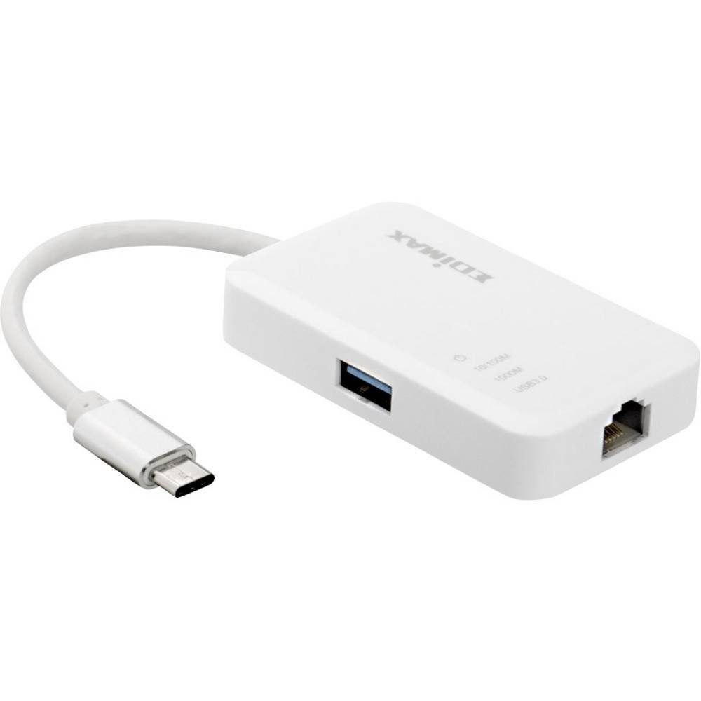 Edimax USB-C® bis 3-Port USB 3 Gigabit Ethernet-Hub EU-4308 Netzwerk-Adapter