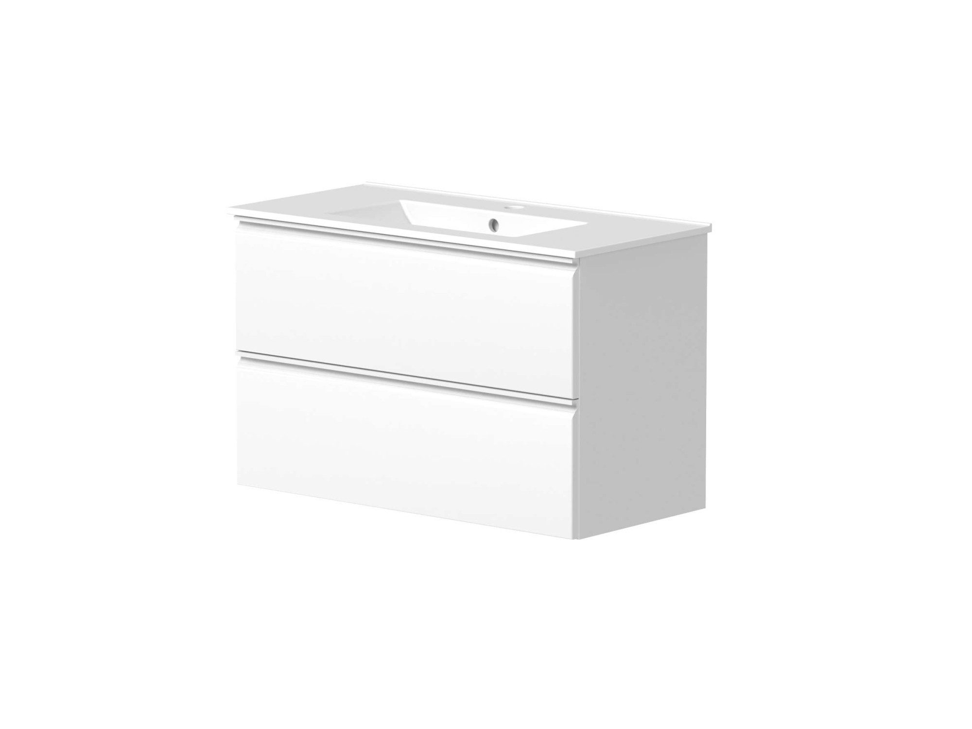 welltime Waschtisch Cosmos in verschiedenen Ausführungen inkl. Раковини, Badmöbel, Waschplatz mit 2 Schubladen, Soft-Close-Funktion, FSC®
