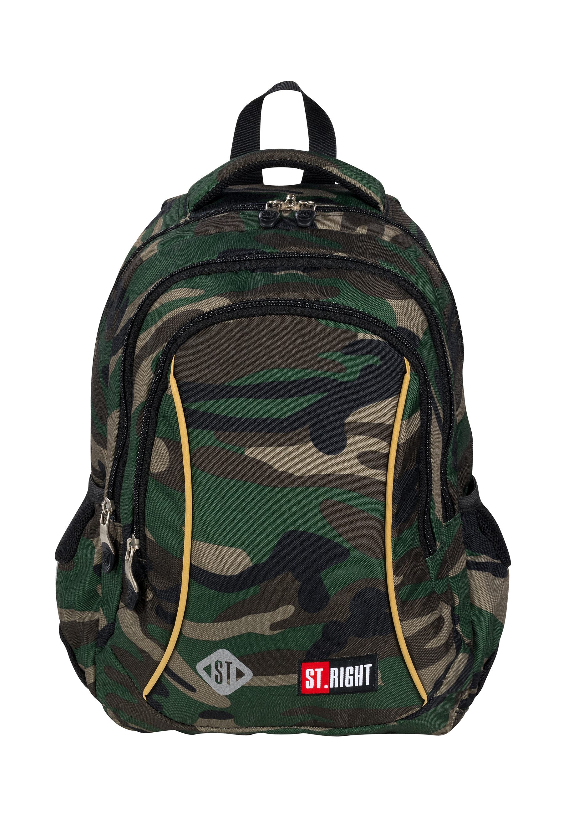 YUHU.KIDS St.Right Schulrucksack Schulrucksack Rucksack für Schule 19l - Moro - Mehrfarbig Licht