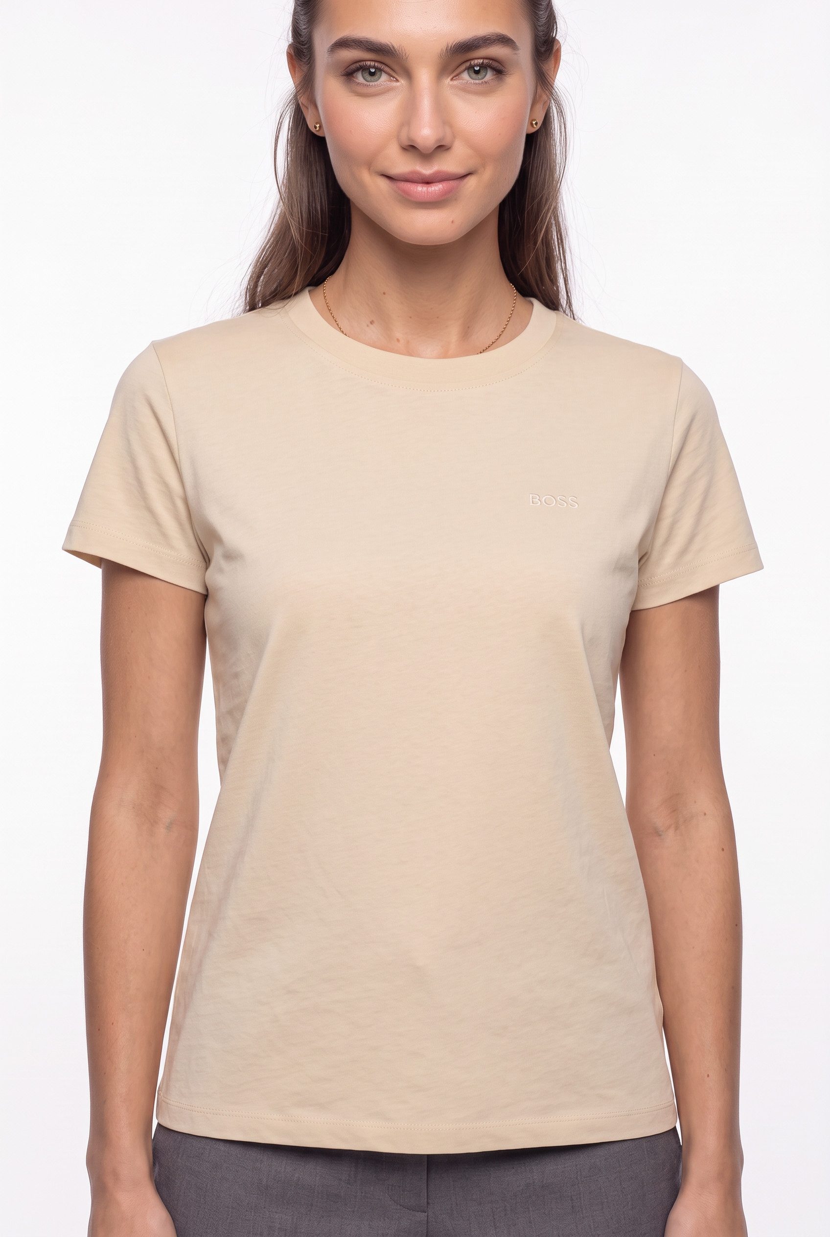 BOSS ORANGE T-Shirt Esogo Premium Damenmode mit Logo