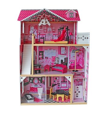 Infantastic Puppenhaus aus Holz mit LED - 3 Spielebenen, Möbeln/Zubehör