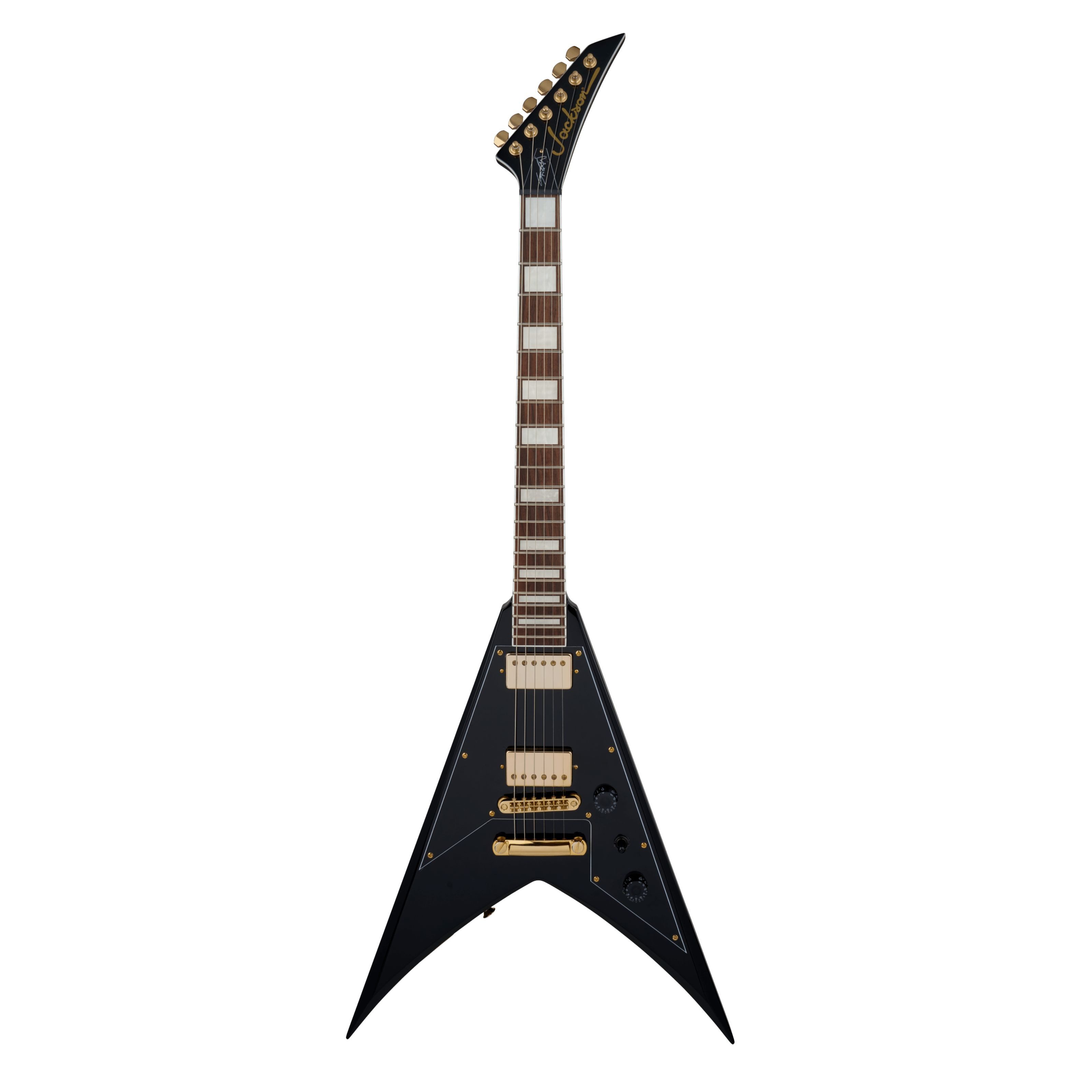 Jackson E-Gitarre, E-Gitarren, Andere Modelle, X Series Signature Scott Ian King V KVXT Gloss Black - E-Gitarre