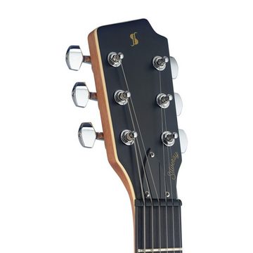 Stagg E-Gitarre SVY SPCL BK E-Gitarre, Silveray Serie, Speczialmodell, mit massivem...