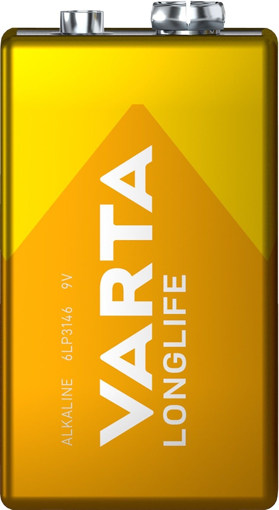 VARTA Batterien LONGLIFE - E-Block/6LR61, 9,0 V, 1er Pack Batterie, (9 Volt V)