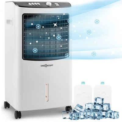 ONECONCEPT Ventilatorkombigerät MCH-2 V2 3-in-1 Luftkühler, mit Wasserkühlung & Eis mobil Klimagerät ohne Abluftschlauch