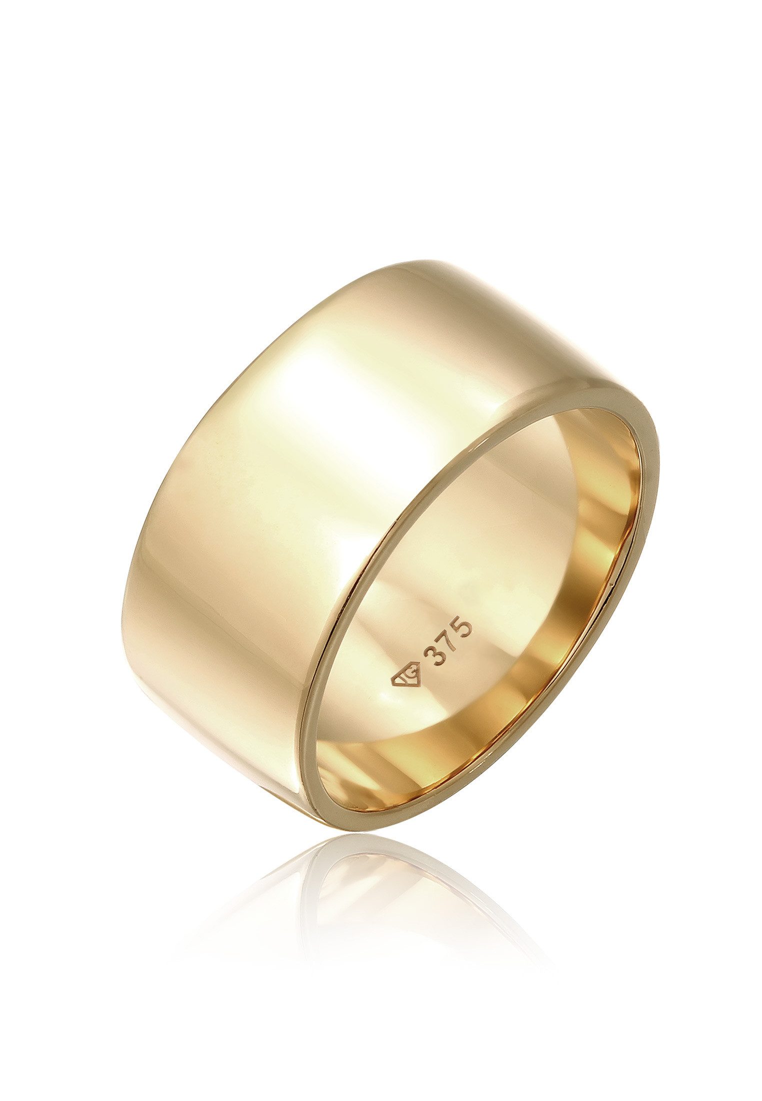 Elli Premium Fingerring Ring Bandring Modern 375 Gelbgold günstig online kaufen
