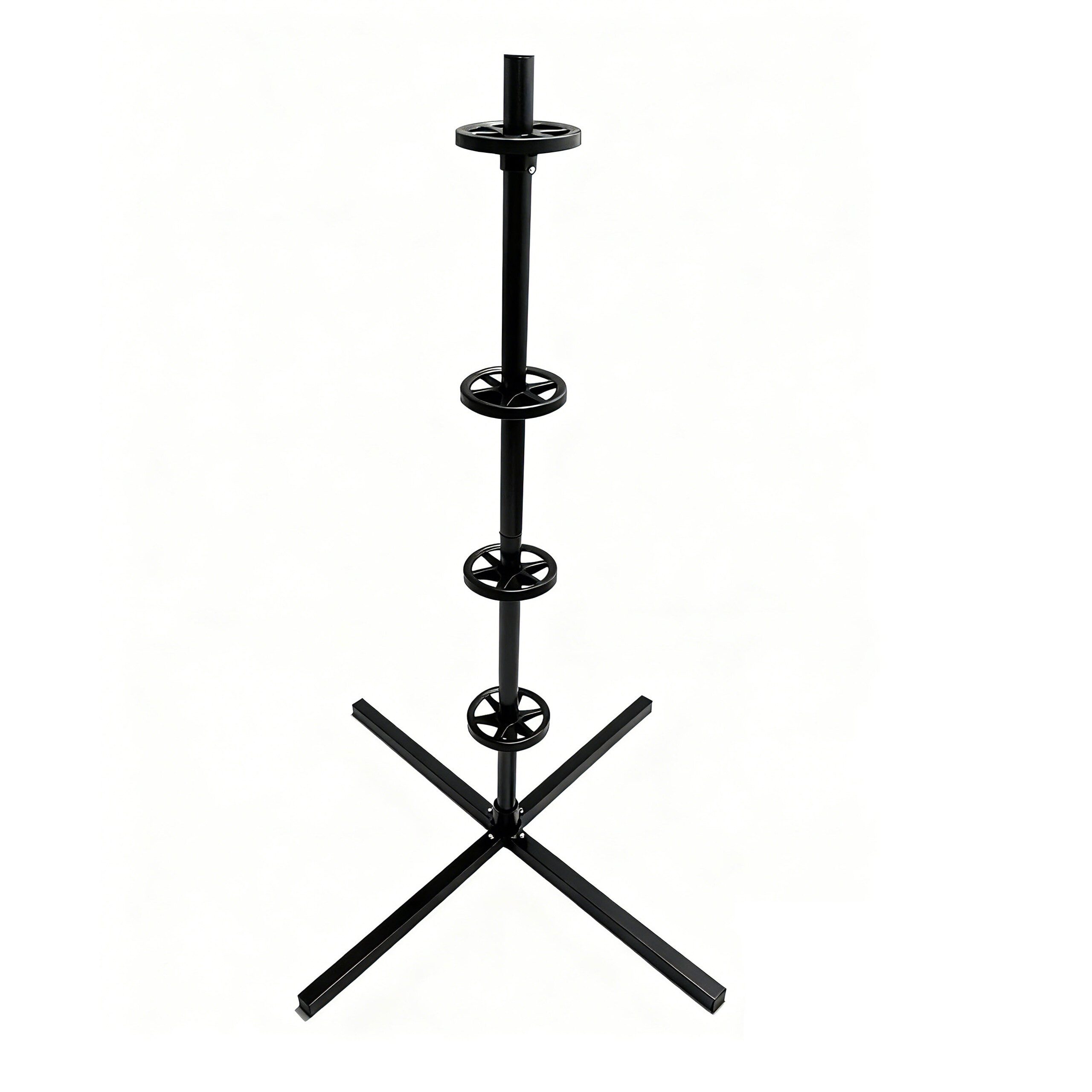 relaxdays Felgenbaum Reifenständer Stahl für 4 Reifen, für 4 Reifen, bis 285 mm Reifenbreite, 1-tlg., schwarz