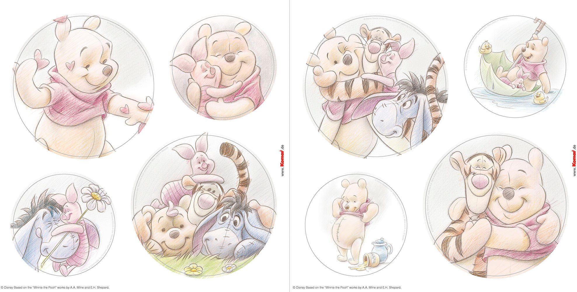 Komar Fensterdekoration Winnie the Pooh Wonderful, Fenstersticker