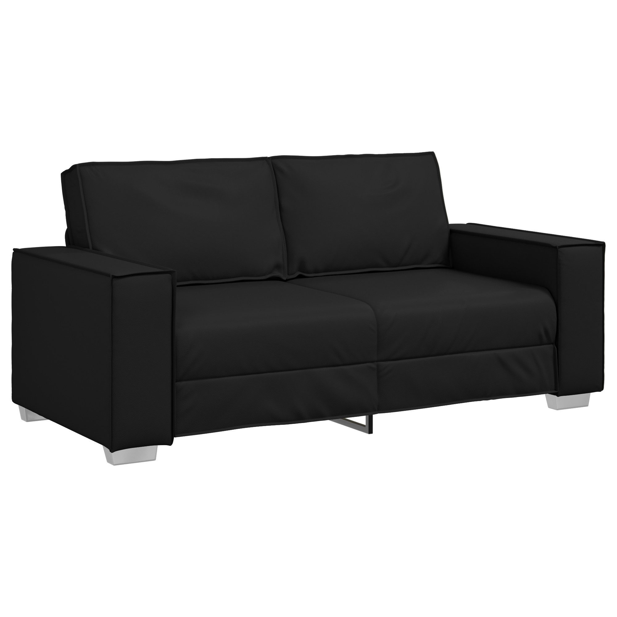 vidaXL Sofa Loveseat Sofa Schwarz 140 günstig online kaufen