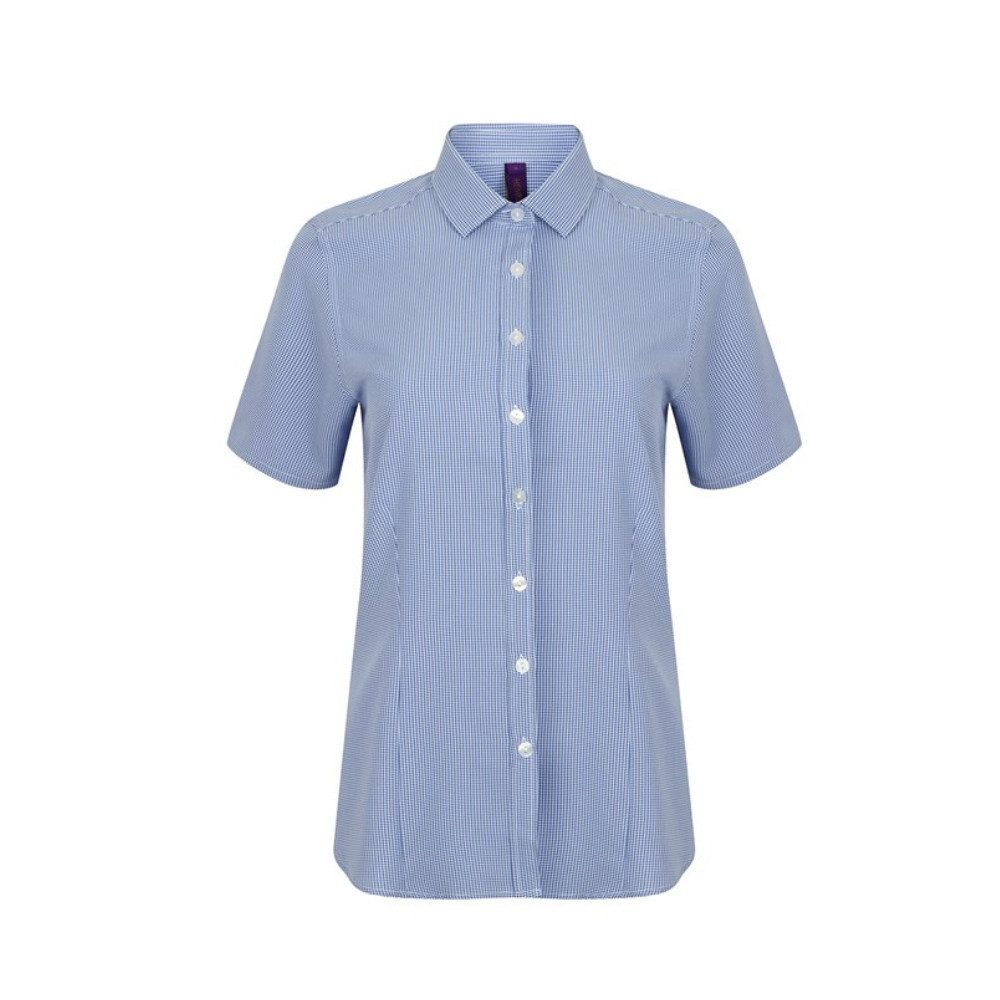 Henbury Kurzarmhemd Damen Businesshemd Kurzarm Basic