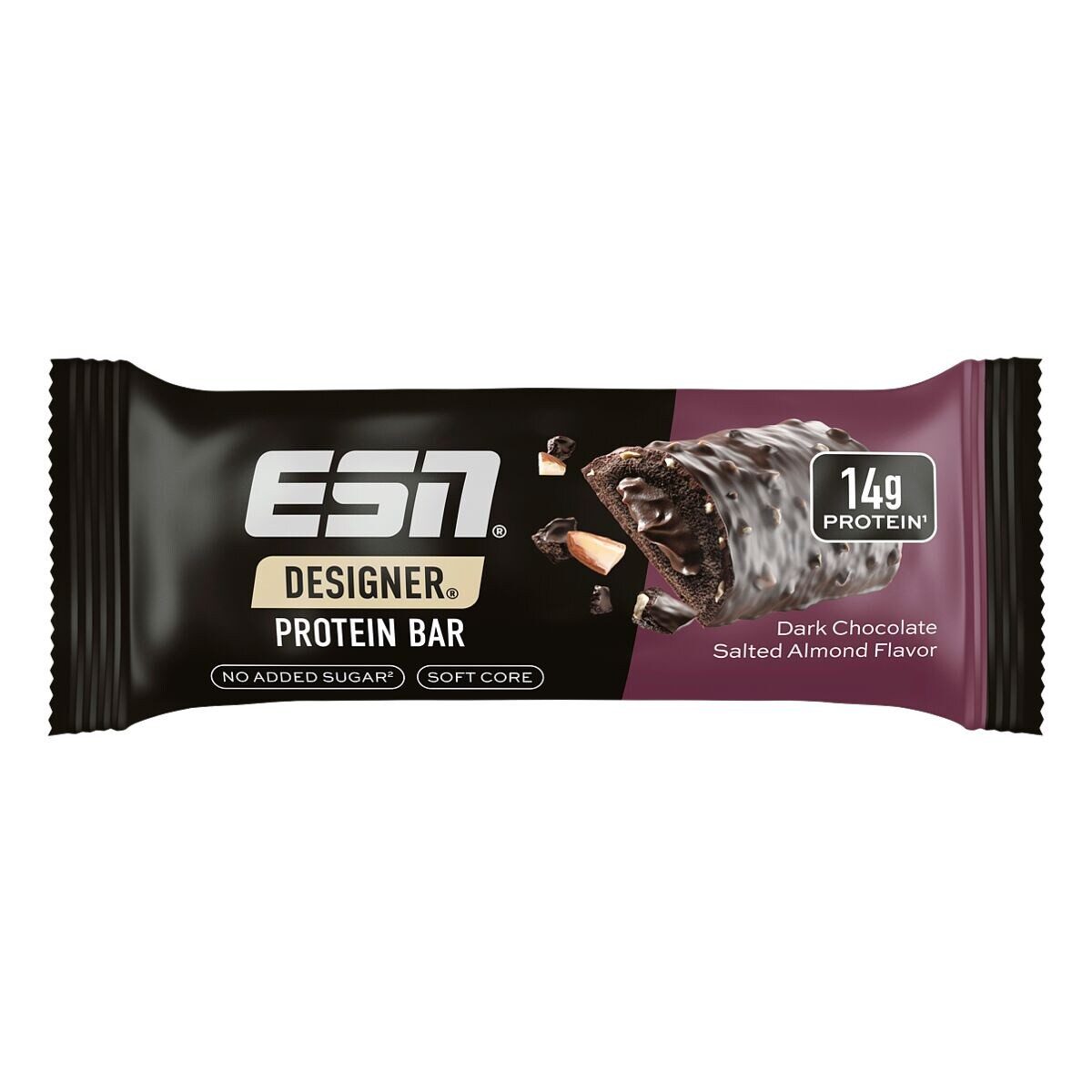 ESN Dark Chocolate Salted Almond Riegel, Proteinriegel