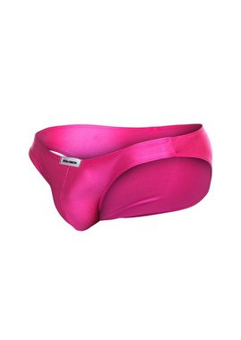 Justin + Simon Slip Glänzender Slip für Männer - pink (1-St) Badeslip