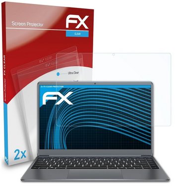 atFoliX Schutzfolie Displayschutz für Teclast F7 Plus 2, (2 Folien), Ultraklar und hartbeschichtet