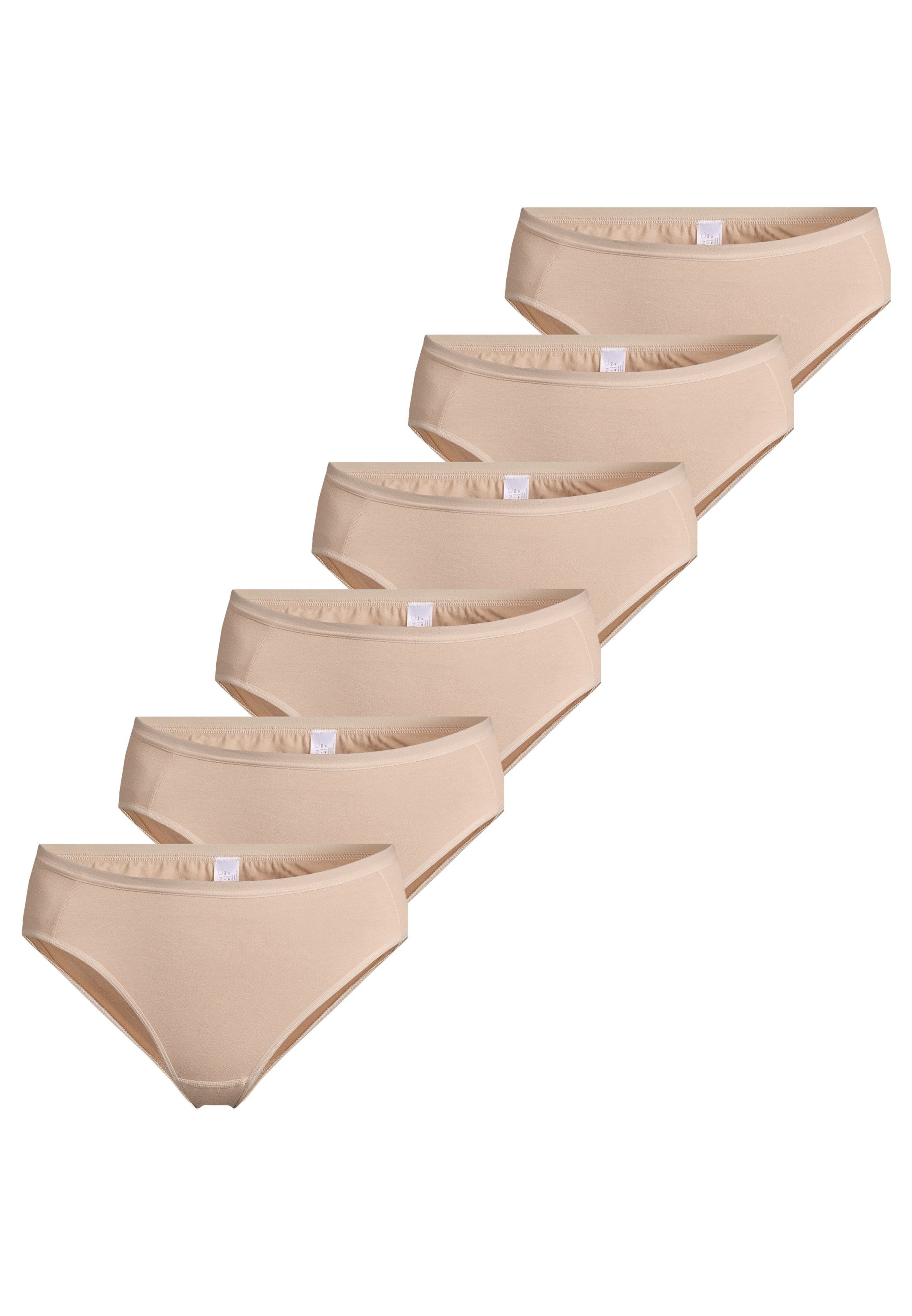Nina Von C. Jazz-Pants Slips 6er Pack Basic (Spar-Set, 6-St) Jazz Pants - Baumwolle - Atmungsaktiv