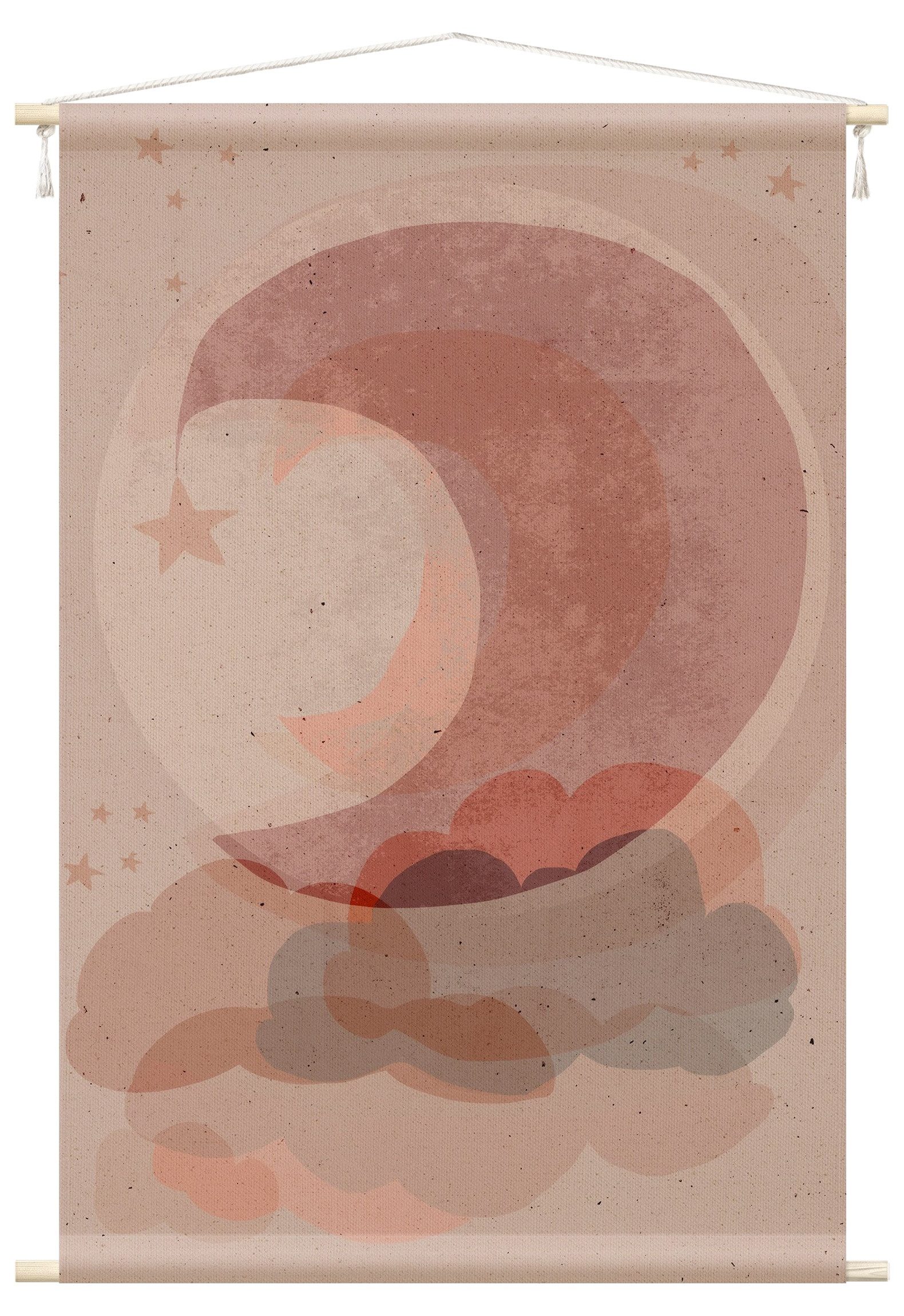 Wandteppich Mädchenzimmer Jungenzimmer modern rosa