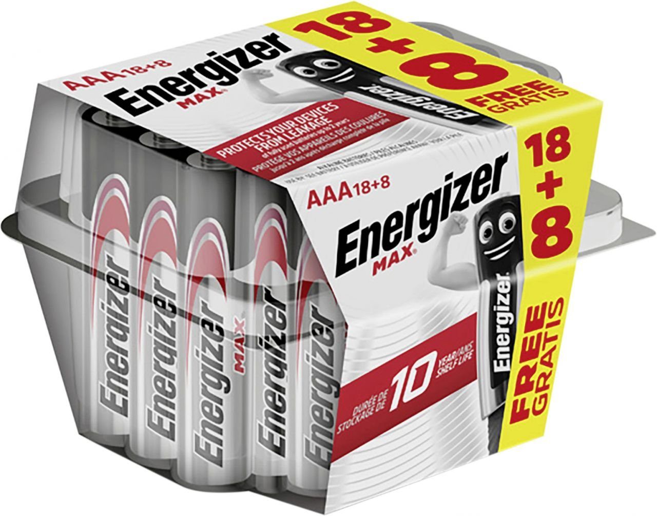 Energizer Energizer Max Alkaline Batterie Micro AAA 1,5 V, Batterie