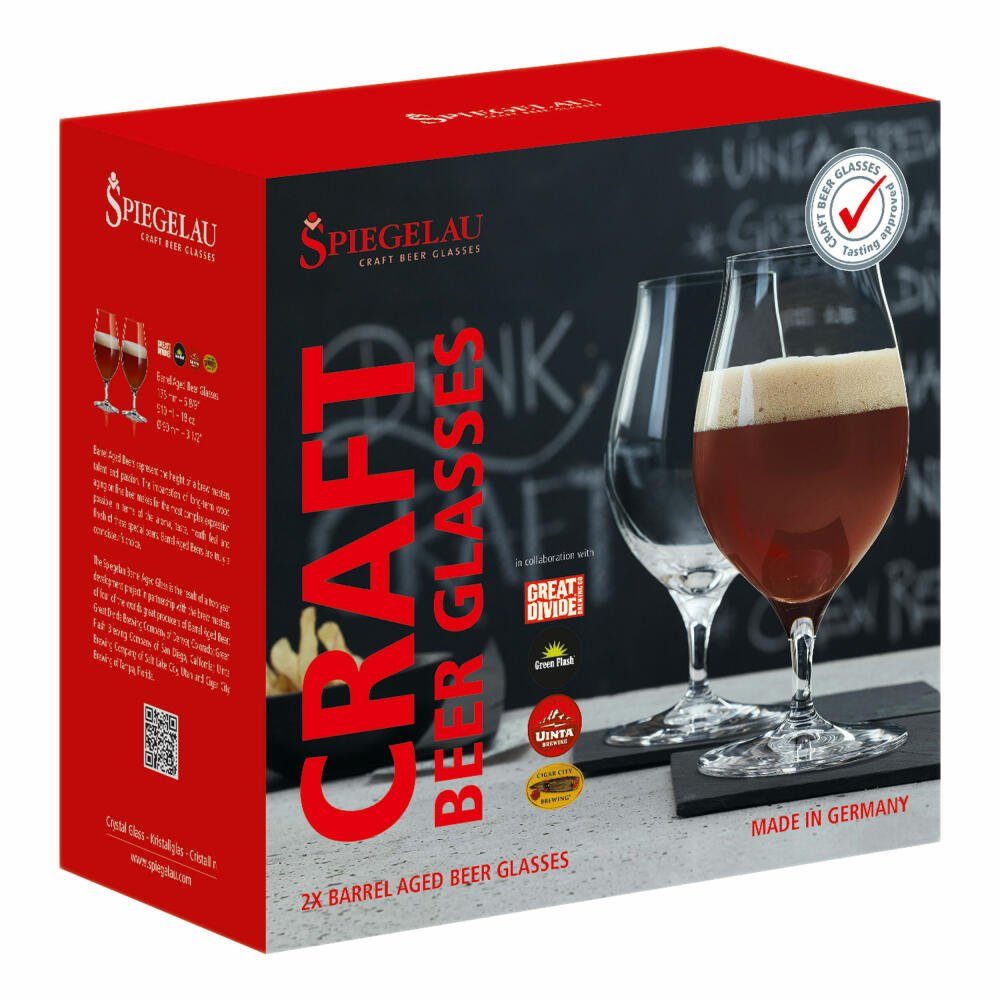 Gläser-Set Craft Beer Glasses Barrel Aged Beer 2er Set 500 ml