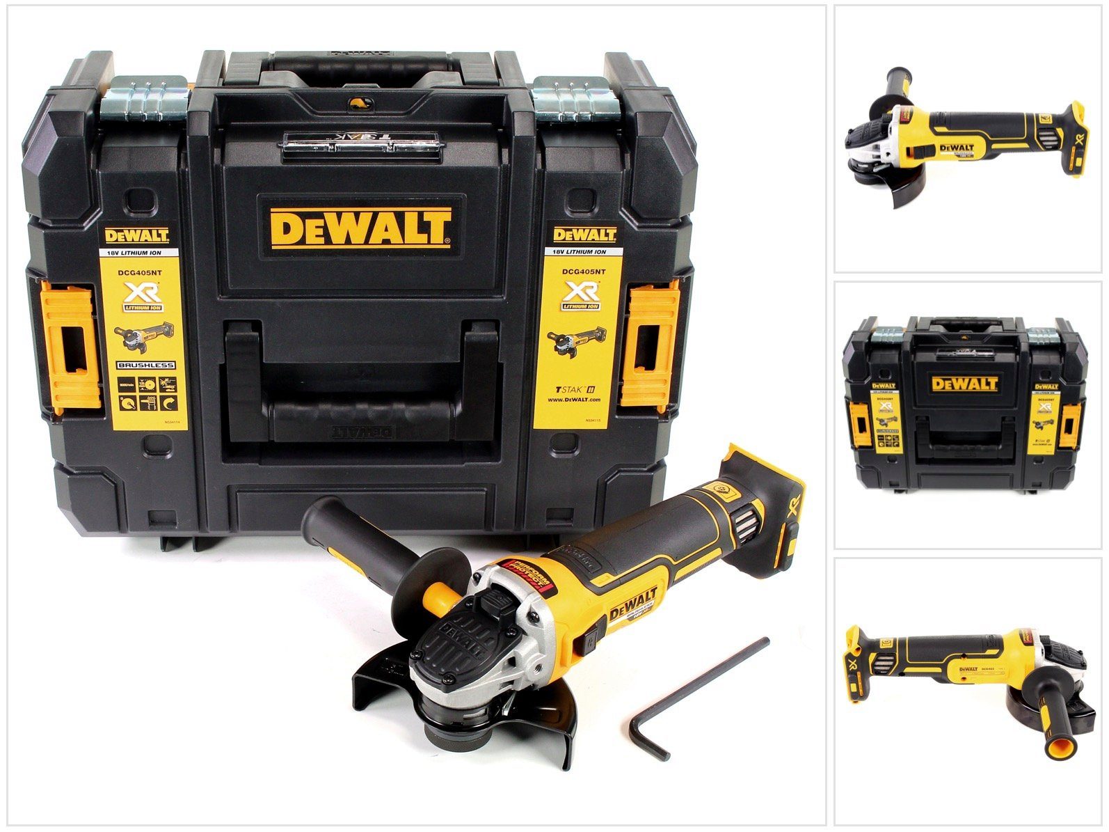 DeWalt Угловая шлифовальная машина DCG 405 NT Akku Угловая шлифовальная машина 18V 125mm Brushless Solo im TSTAK - o