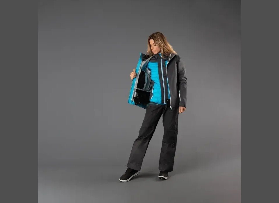 WOMAN FIX JACKET Funktionsjacke U911 HOOD CMP TITANIO